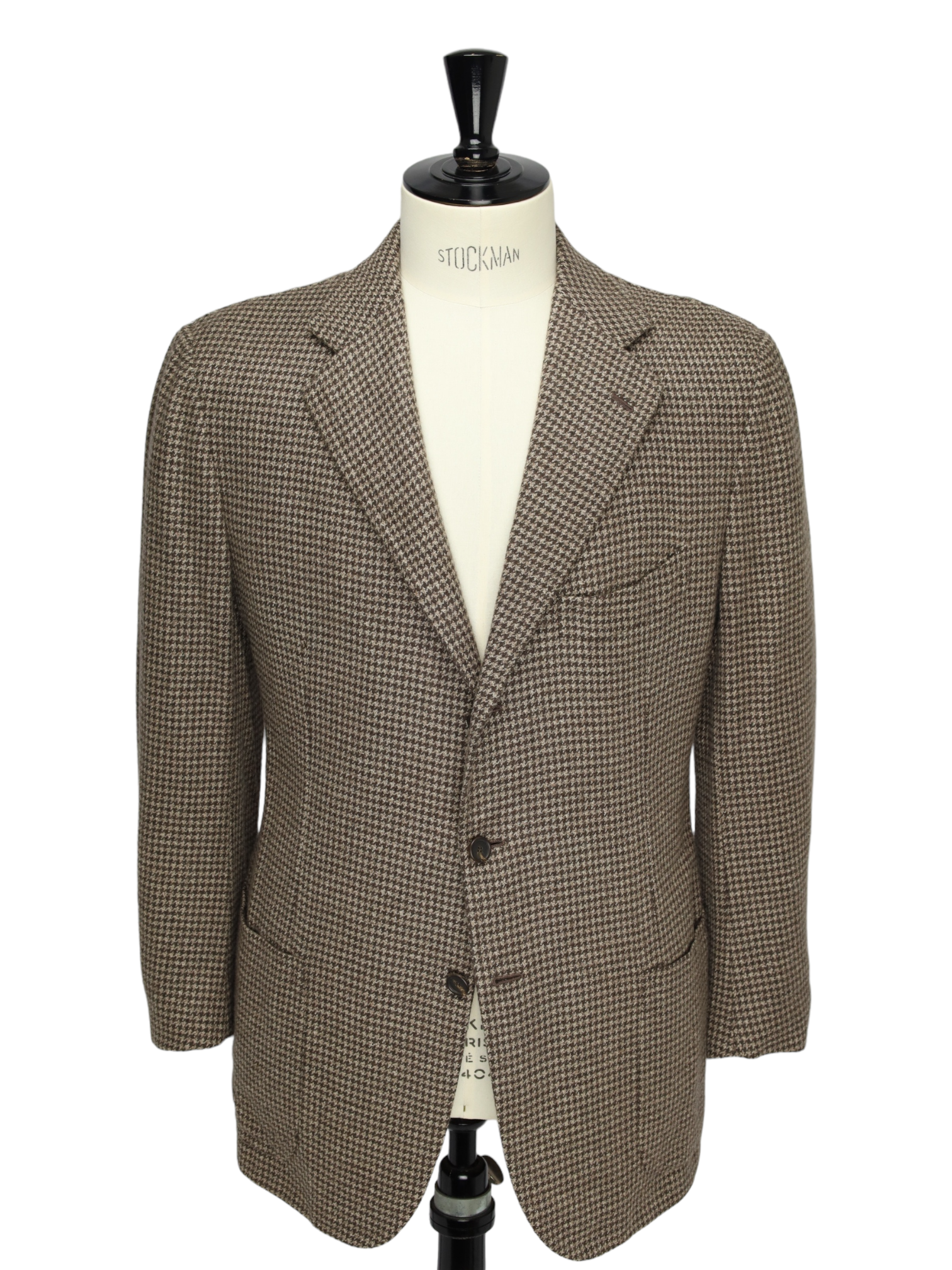 Cesare Attolini Brown Pied de Poule Cashmere Jacket
