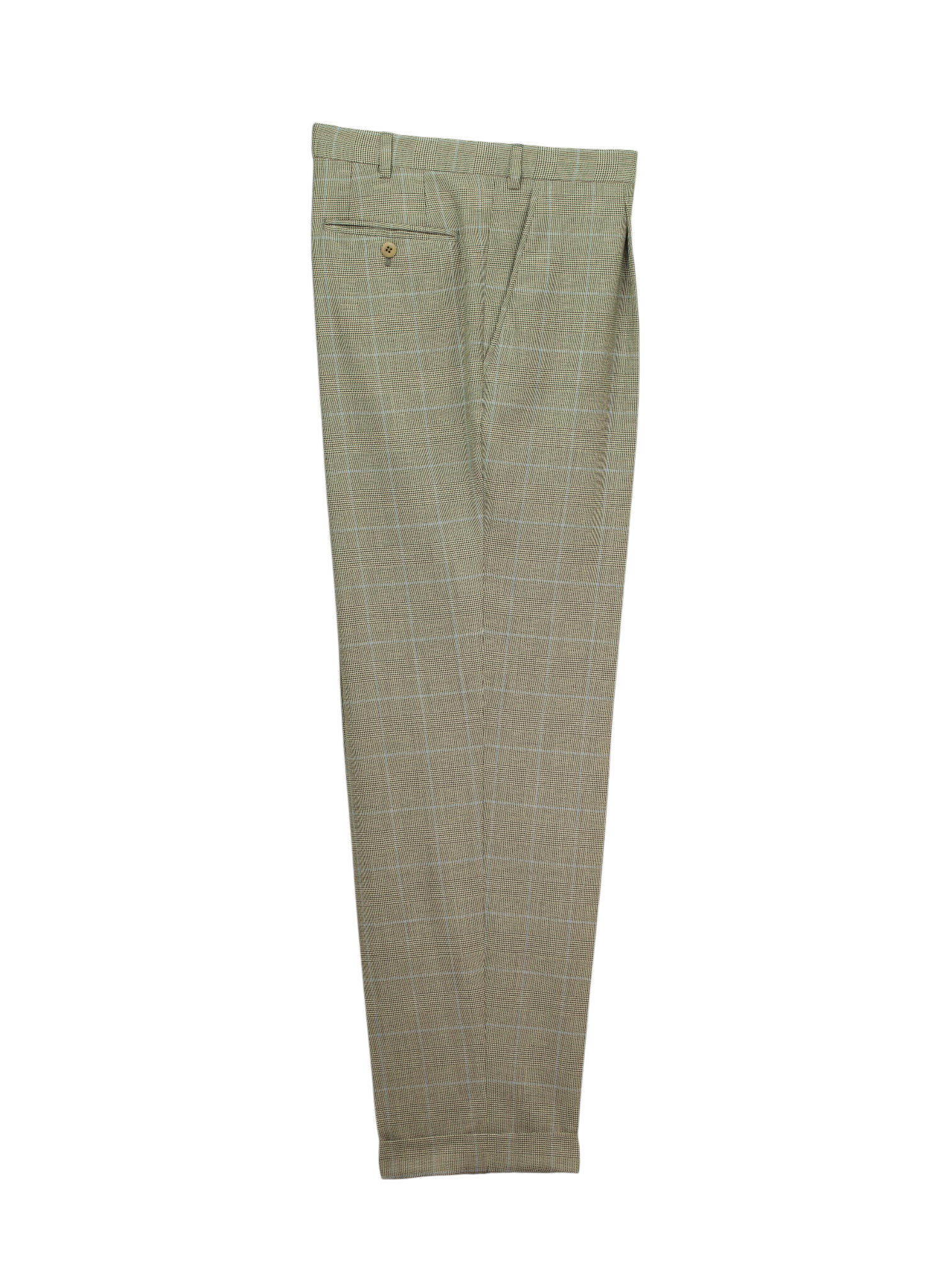 Brioni Light Grey & Light Blue Wool Prince of Wales Nomentano Suit