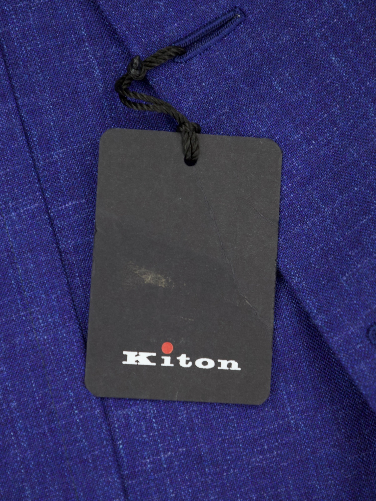 Kiton Cobalt Blue Cashmere, Linen and Silk Melange Suit