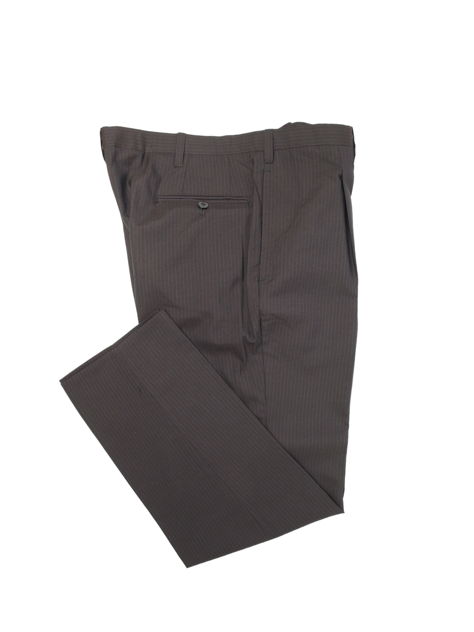 Cesare Attolini Brown Pinstripe Suit