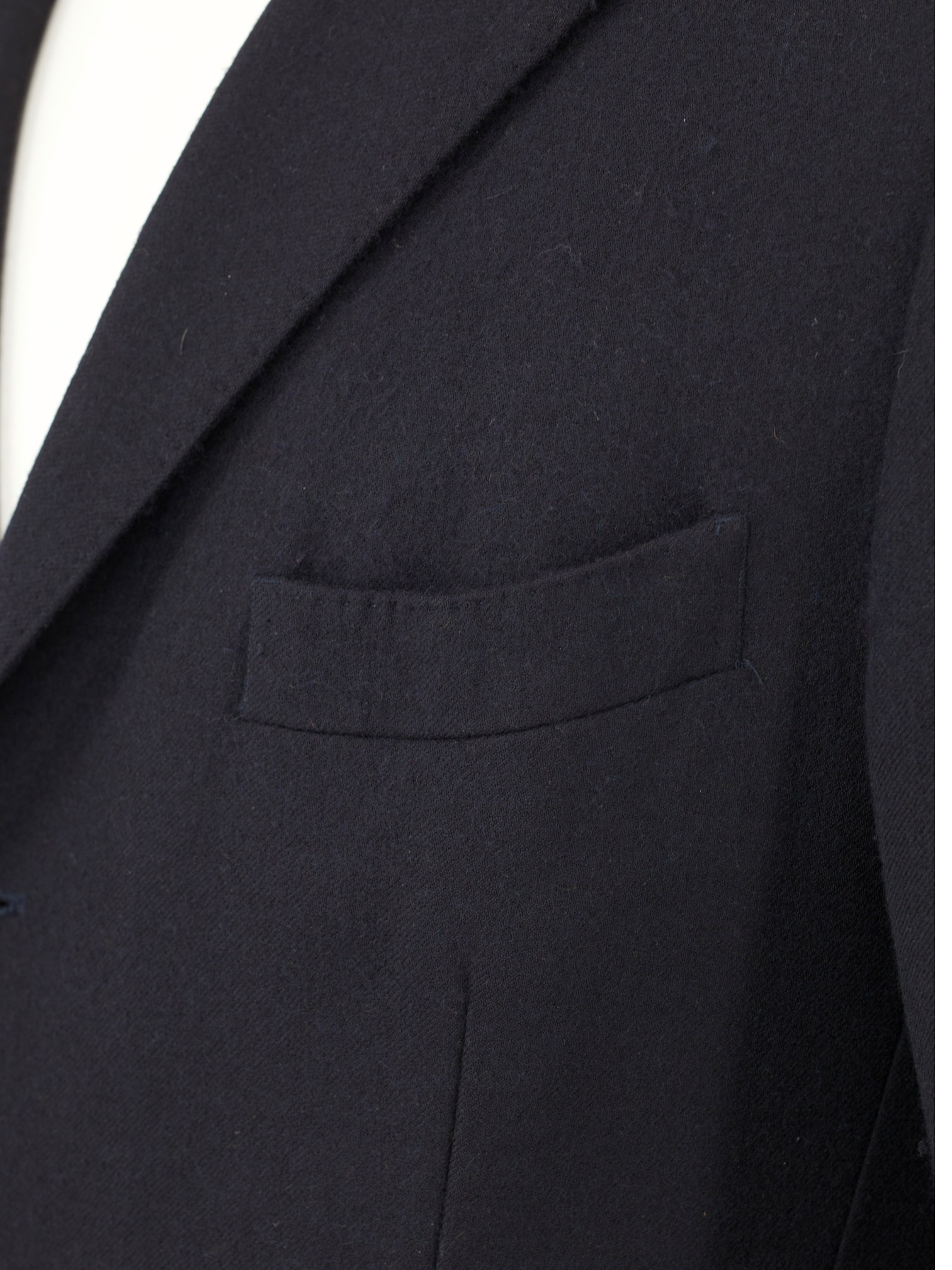 Isaia Deep Navy Double-Faced Wool Overcoat