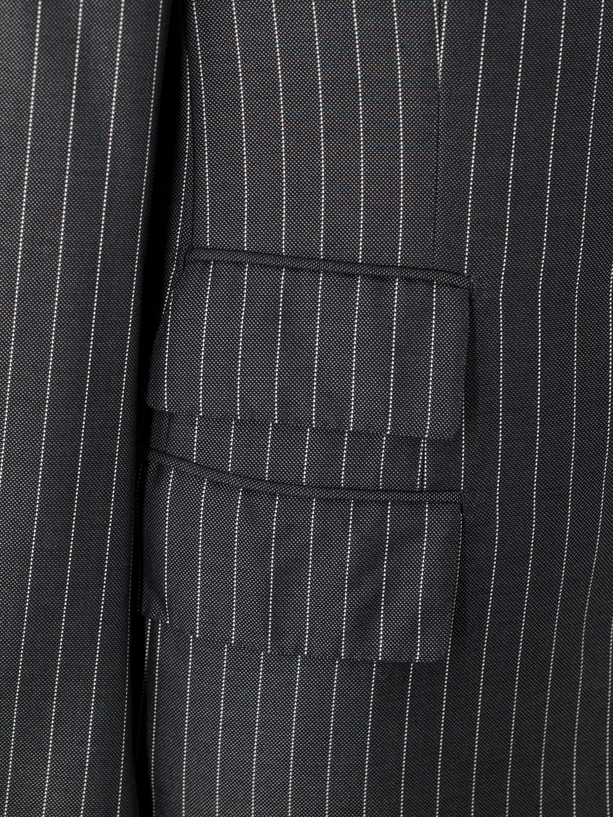 Tom Ford Grey Silk & Wool Pinstripe Windsor Suit