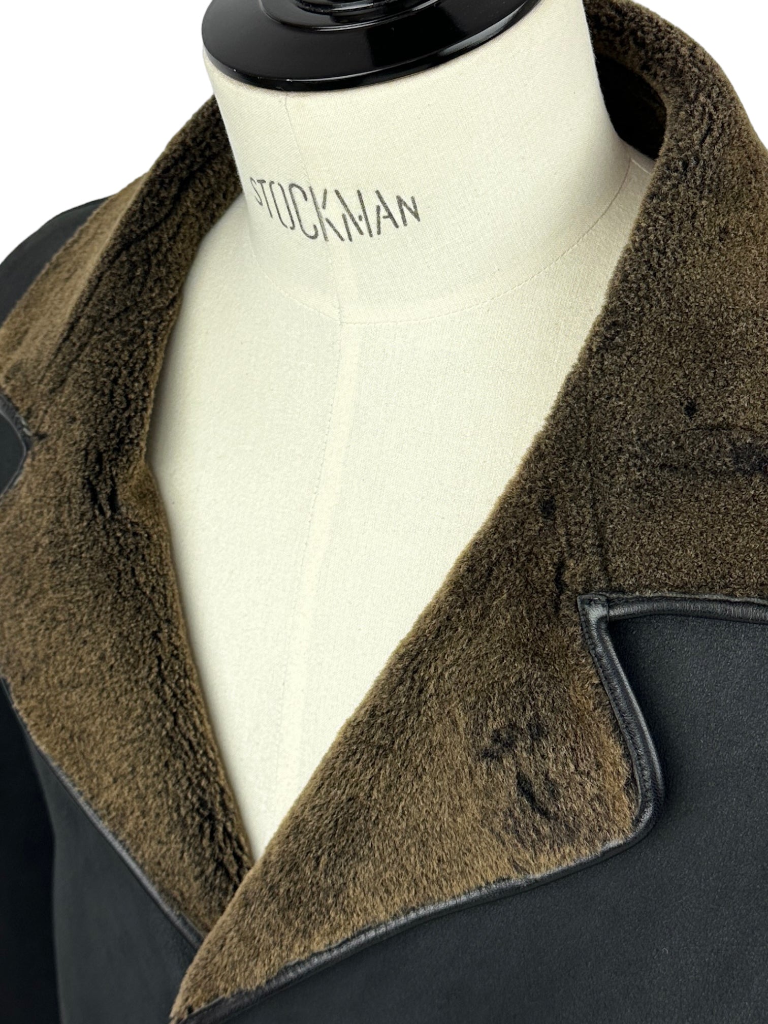 Ermenegildo Zegna Leather Shearling Coat
