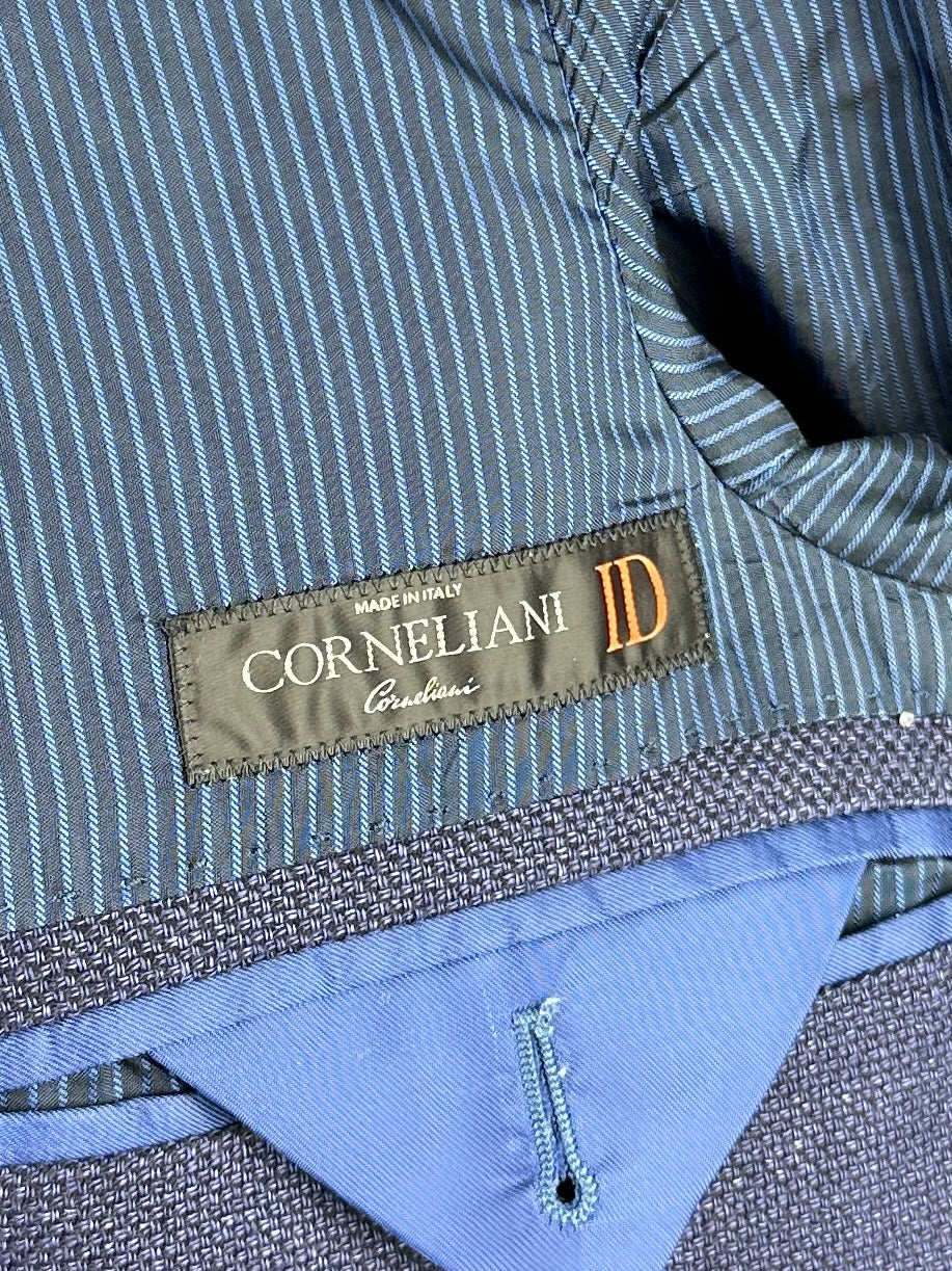 Corneliani ID Blue Linen Vespa Jacket