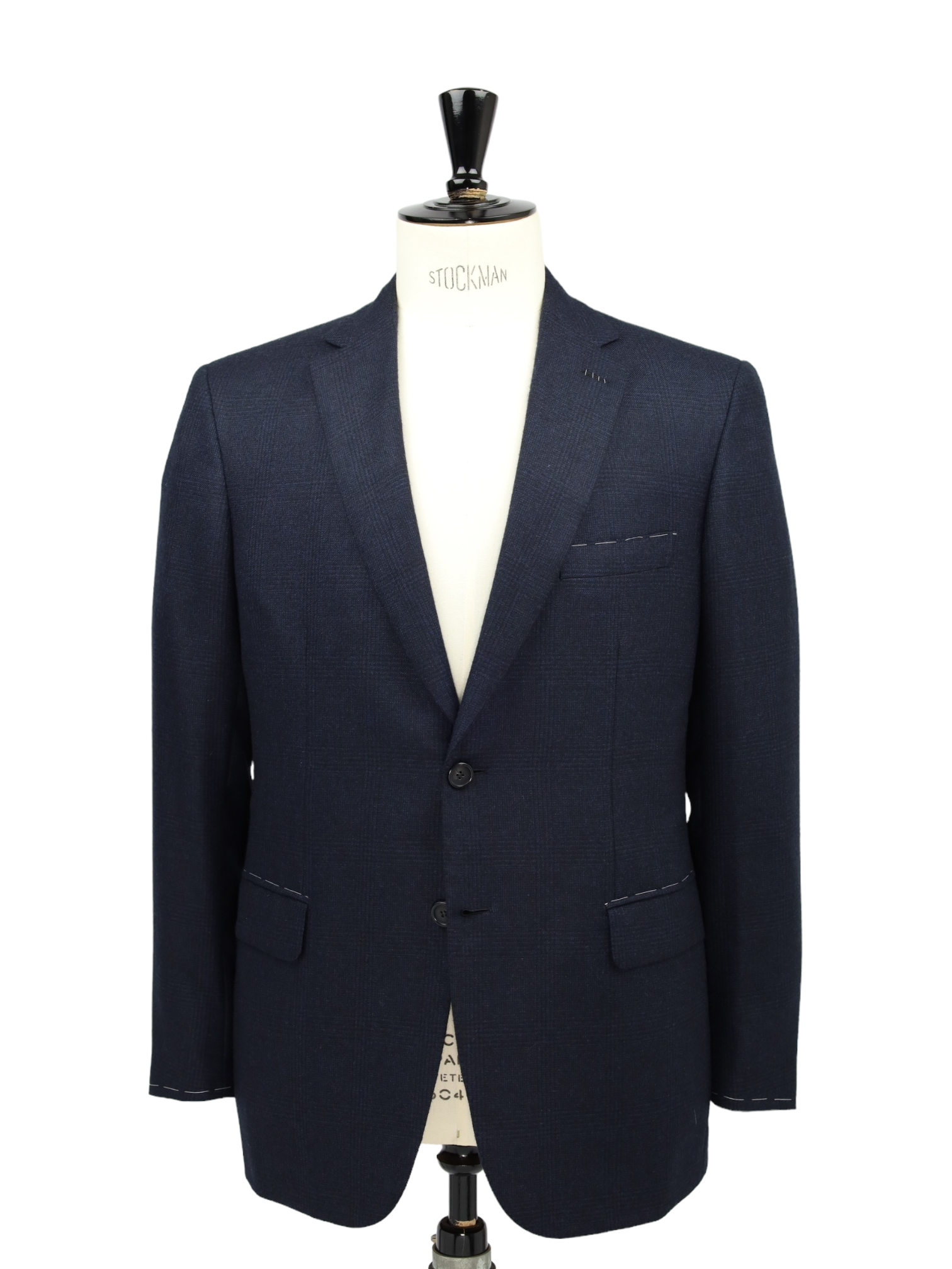 Brioni Navy Cashmere Glenplaid Colosseo Jacket