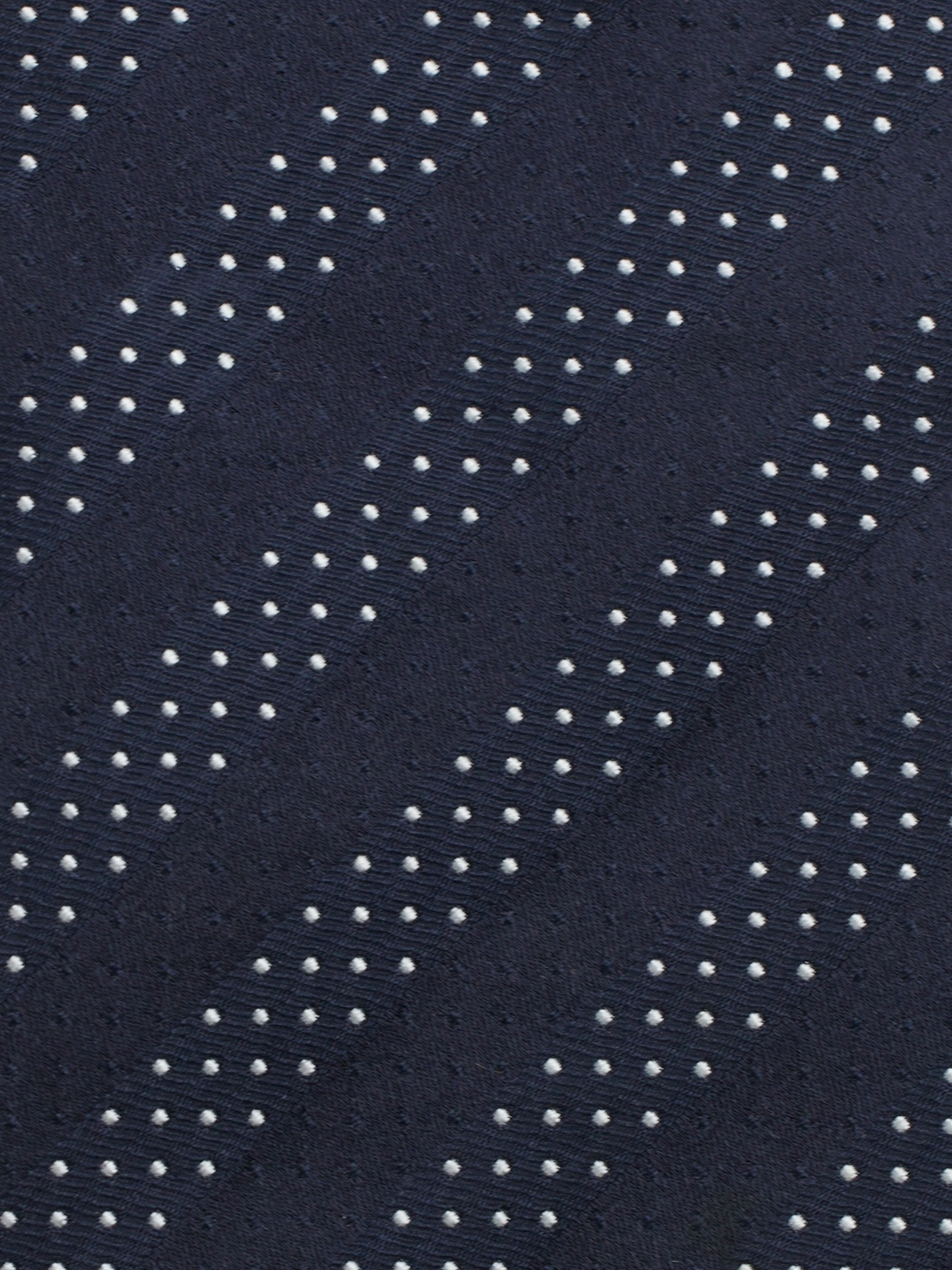 Canali Deep Navy Silk Stripe & Dots Tie