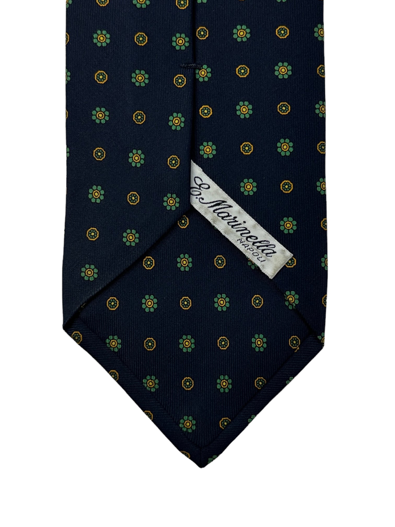 E.Marinella Navy Geometric Tie