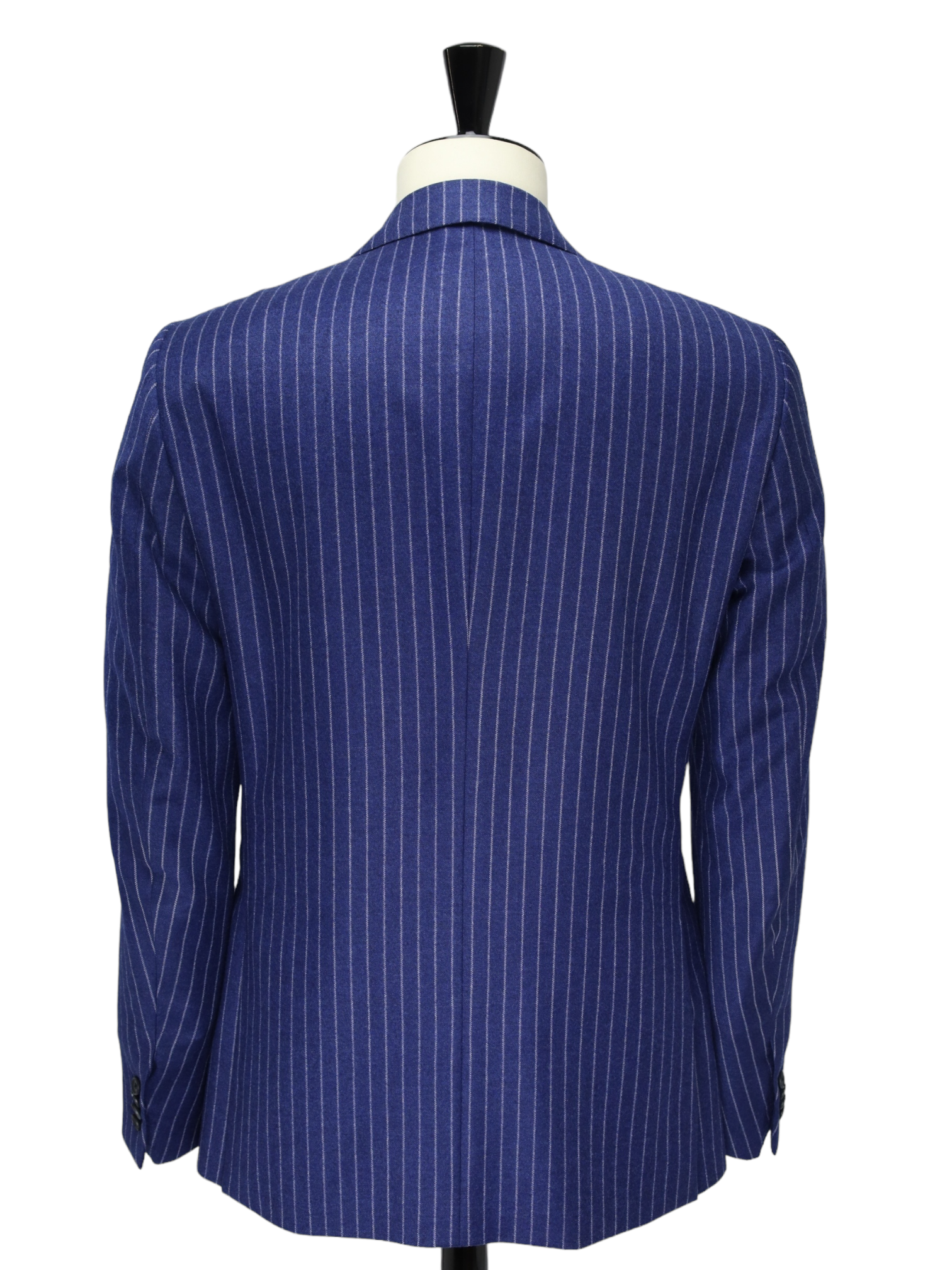 Caruso Blue Loro Piana Wool & Cashmere Flannel Pinstripe Suit