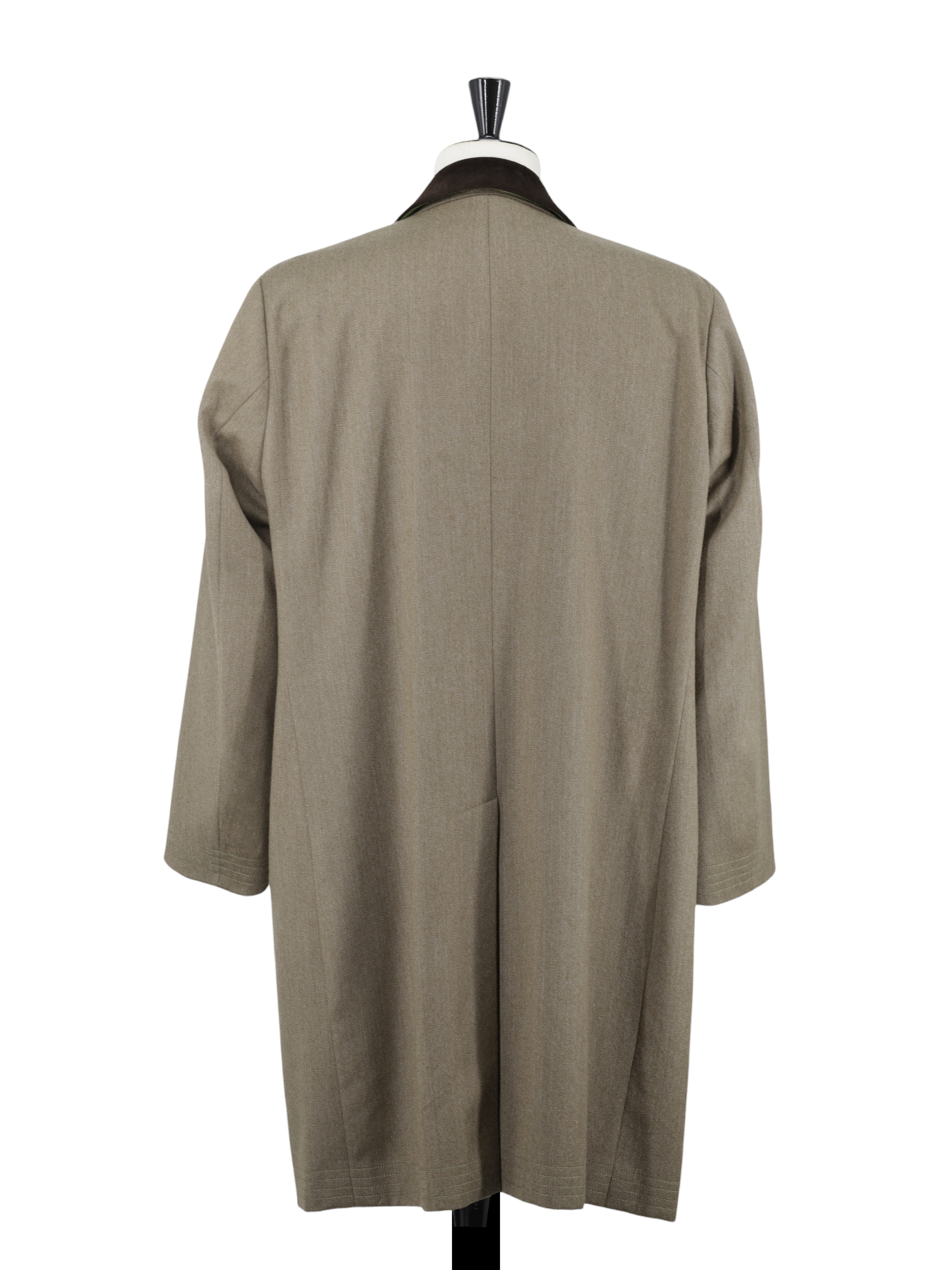 New & Lingwood Brown Wool-Twill Fawn Covert Coat