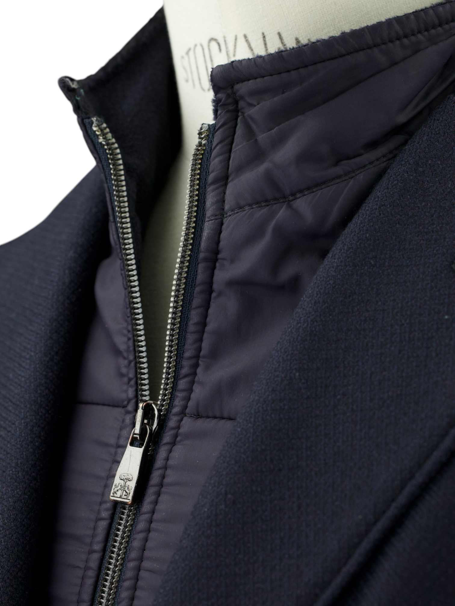 Corneliani ID Navy Extrafine-Wool Weatherproof Overcoat