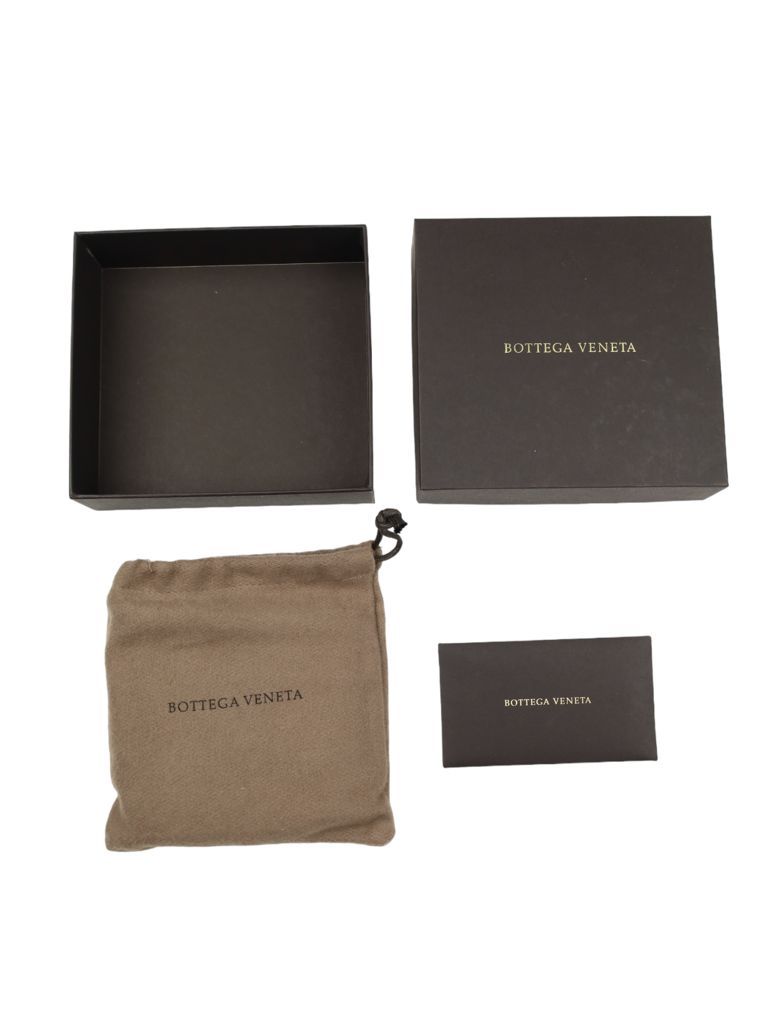 Bottega Veneta Black Intrecciato Leather Billfold Wallet