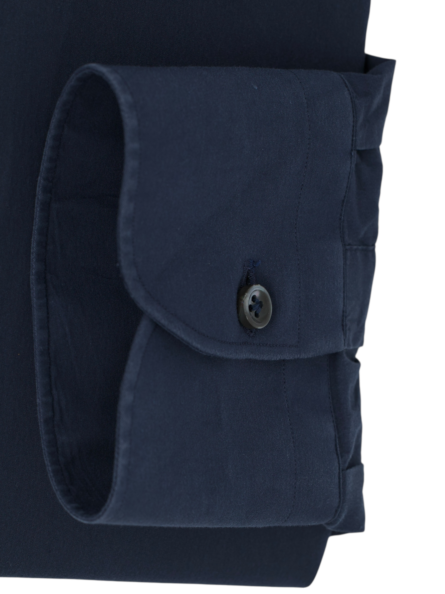 Fray Navy Cotton-Stretch Cutaway Collar Shirt