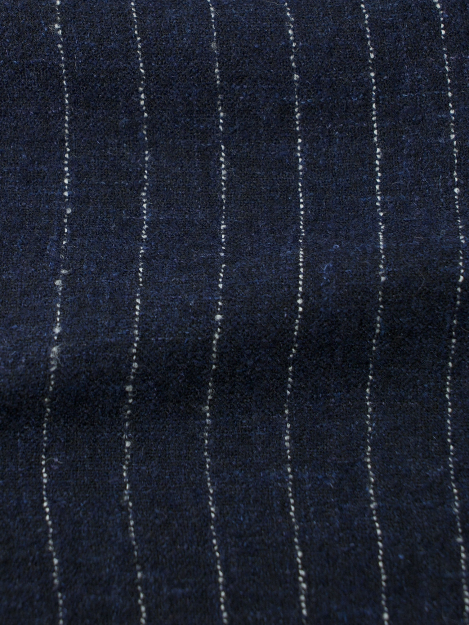 Brunello Cucinelli Navy Alpaca, Stretch & Linen Bouclé Pinstripe Suit