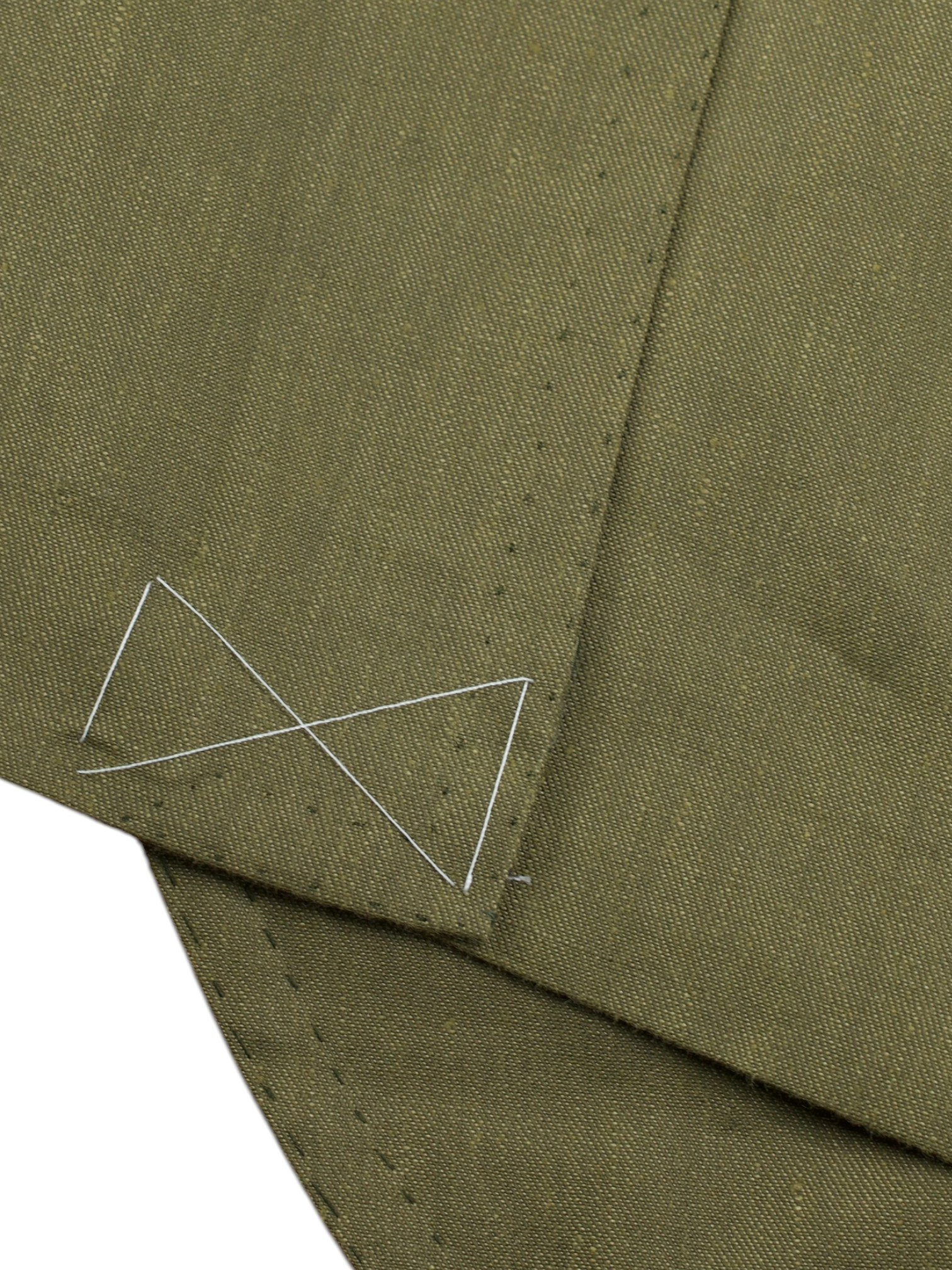 Cesare Attolini Khaki Green Linen & Wool Unlined Summer Jacket