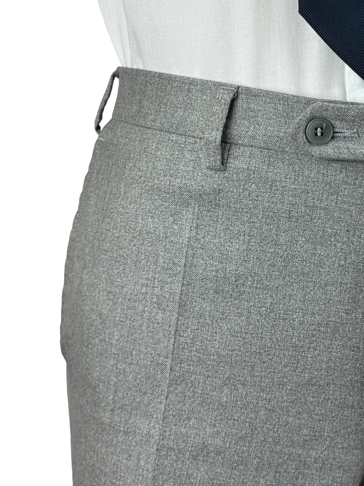 Brioni Light Grey Flannel Trousers