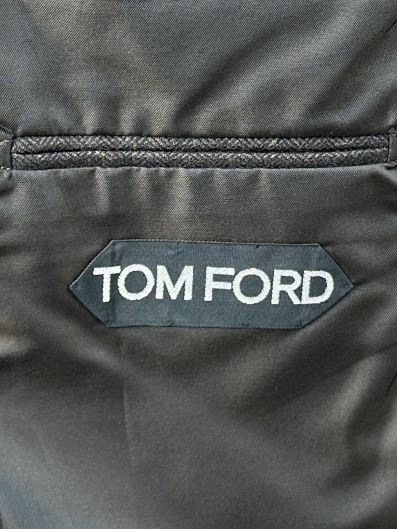 Tom Ford Brown Flannel Herringbone Jacket