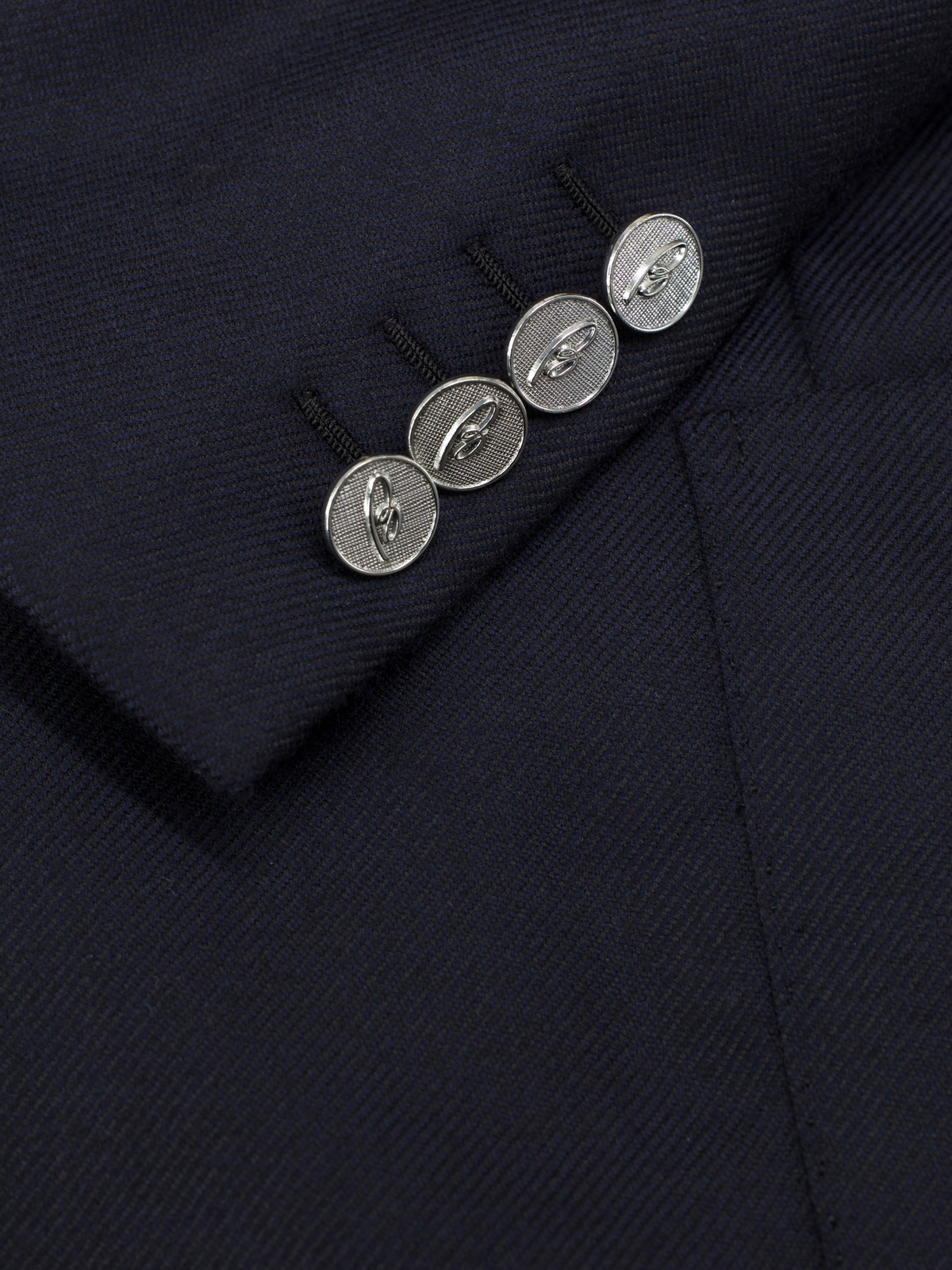 Brioni Navy Pure Lightweight-Cashmere Twill Parlamento Blazer Jacket