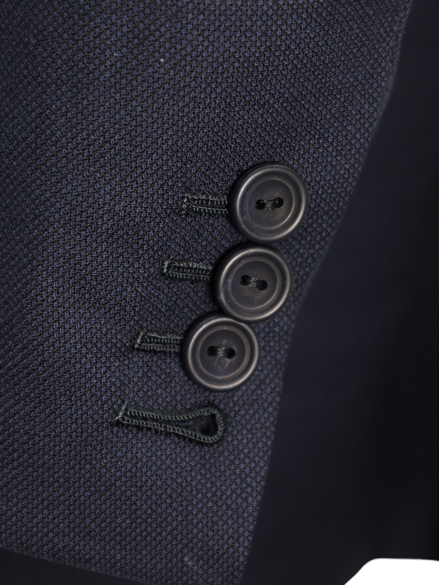 Henry Poole Navy Bespoke Birdseye Suit