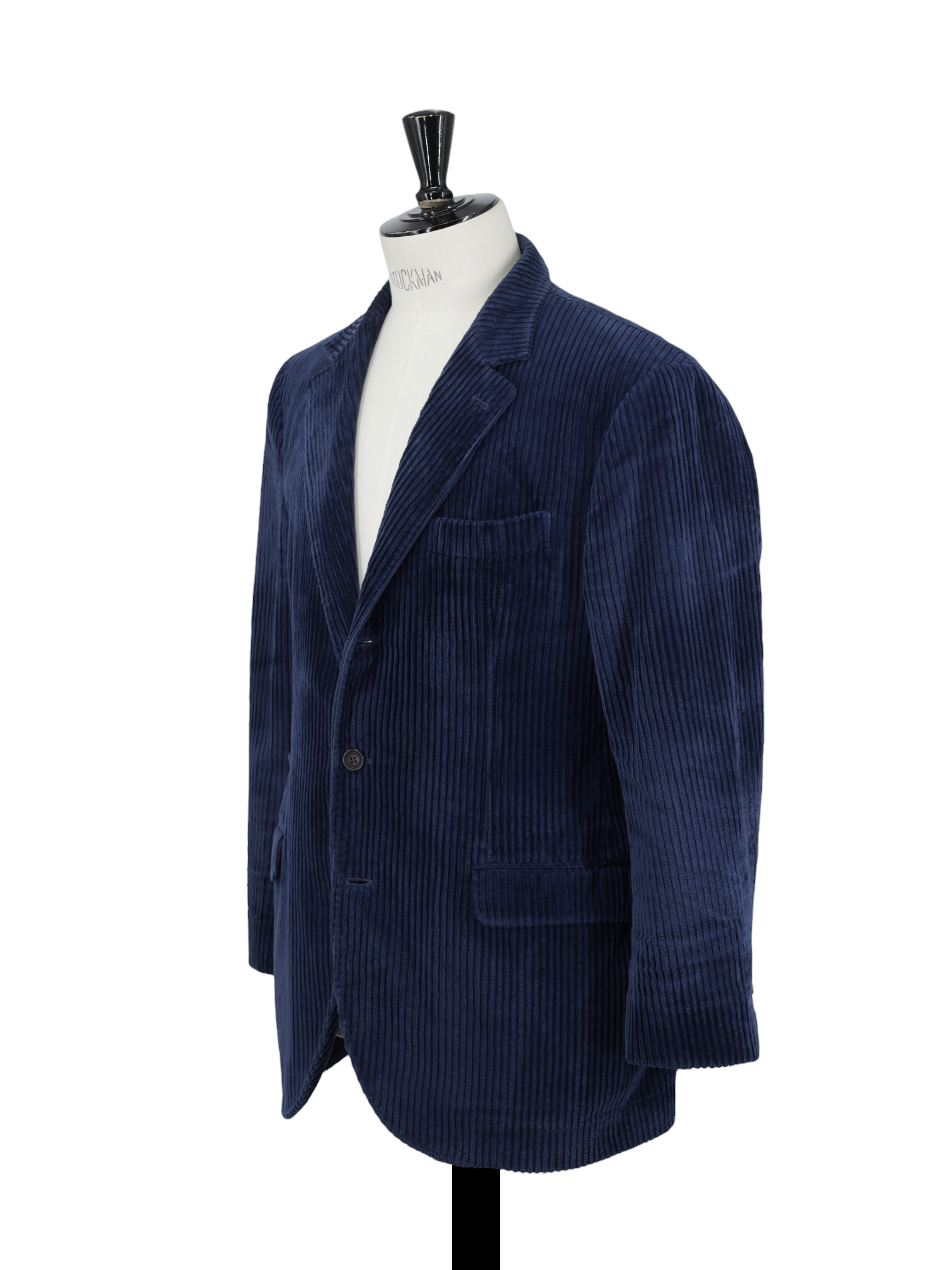 Brunello Cucinelli Dark Blue Pure-Cotton Vulcano-Corduroy Jacket
