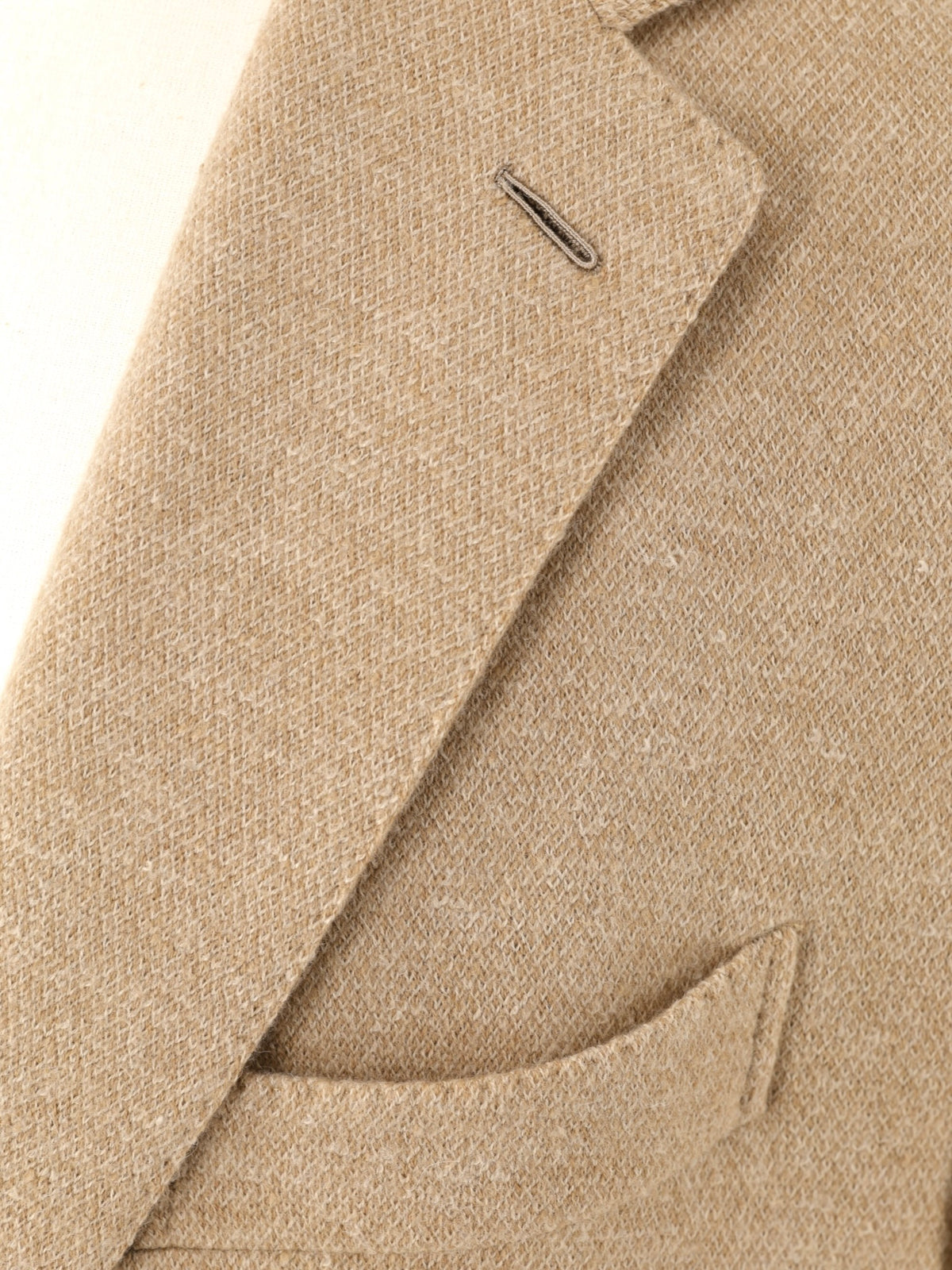 Caruso Light Brown Pure Camel Micro-Structure "Aida" Jacket