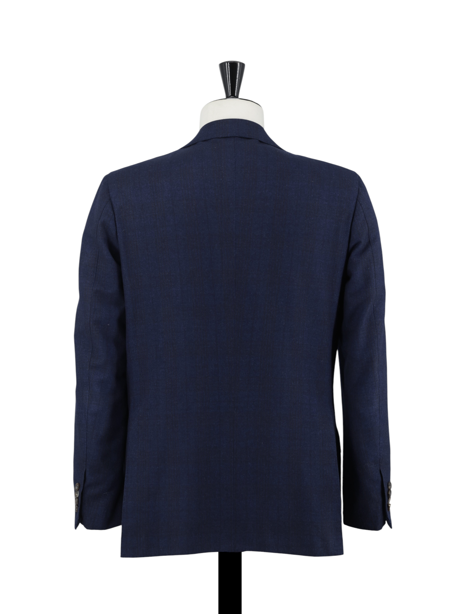 Kiton Dark Blue & Castagne Brown 14-Micron Wool & Silk Shadow-Check "LaSa" Suit