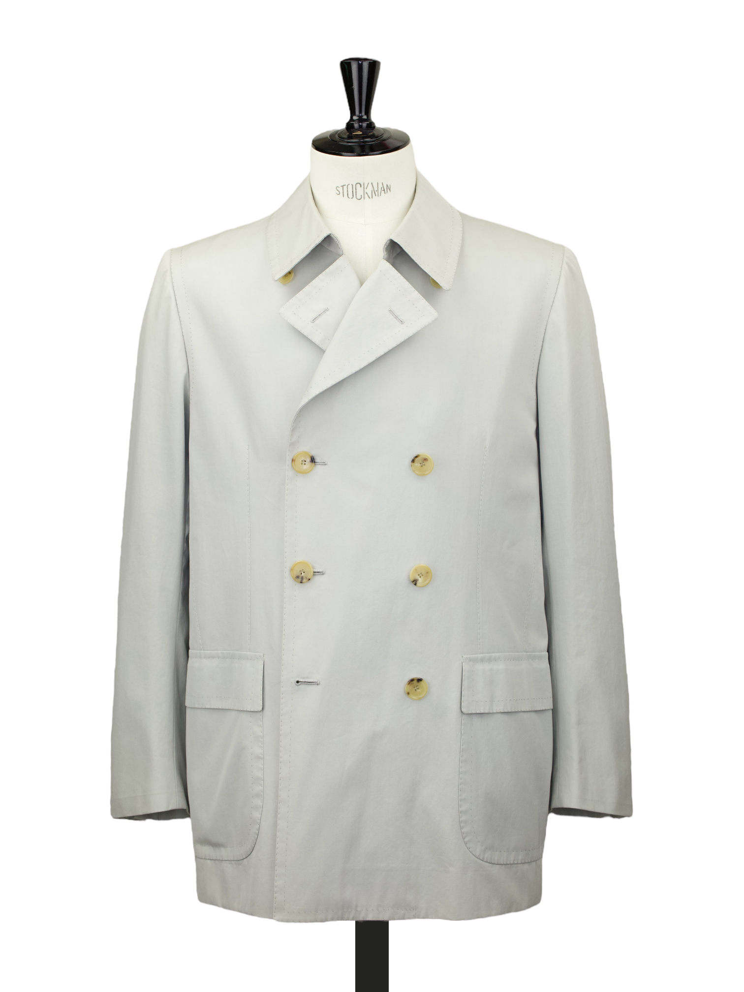 Cesare Attolini Beige Cotton Sartorial Summer Peacoat