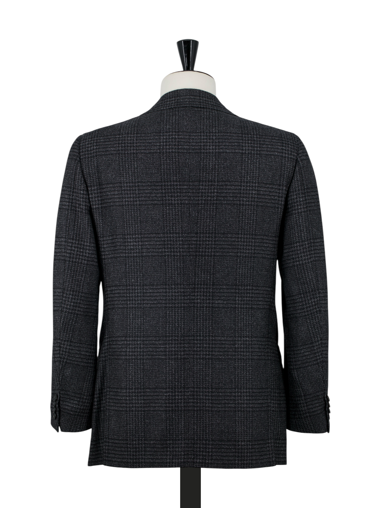 Cesare Attolini Dark Grey Super 120's Prince of Wales Jacket