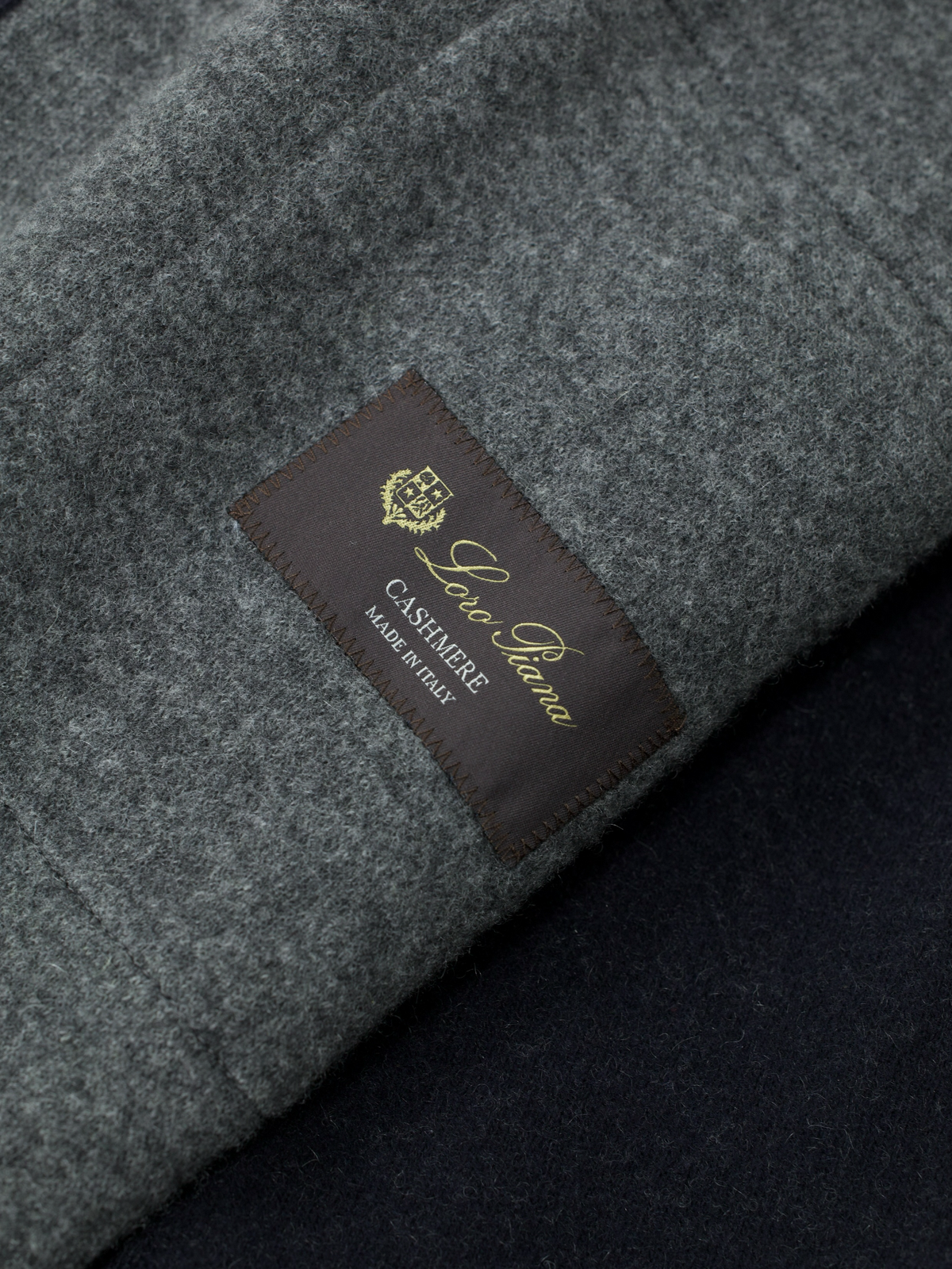 Loro Piana Navy Jersey Novalis Cashmere Overshirt Jacket