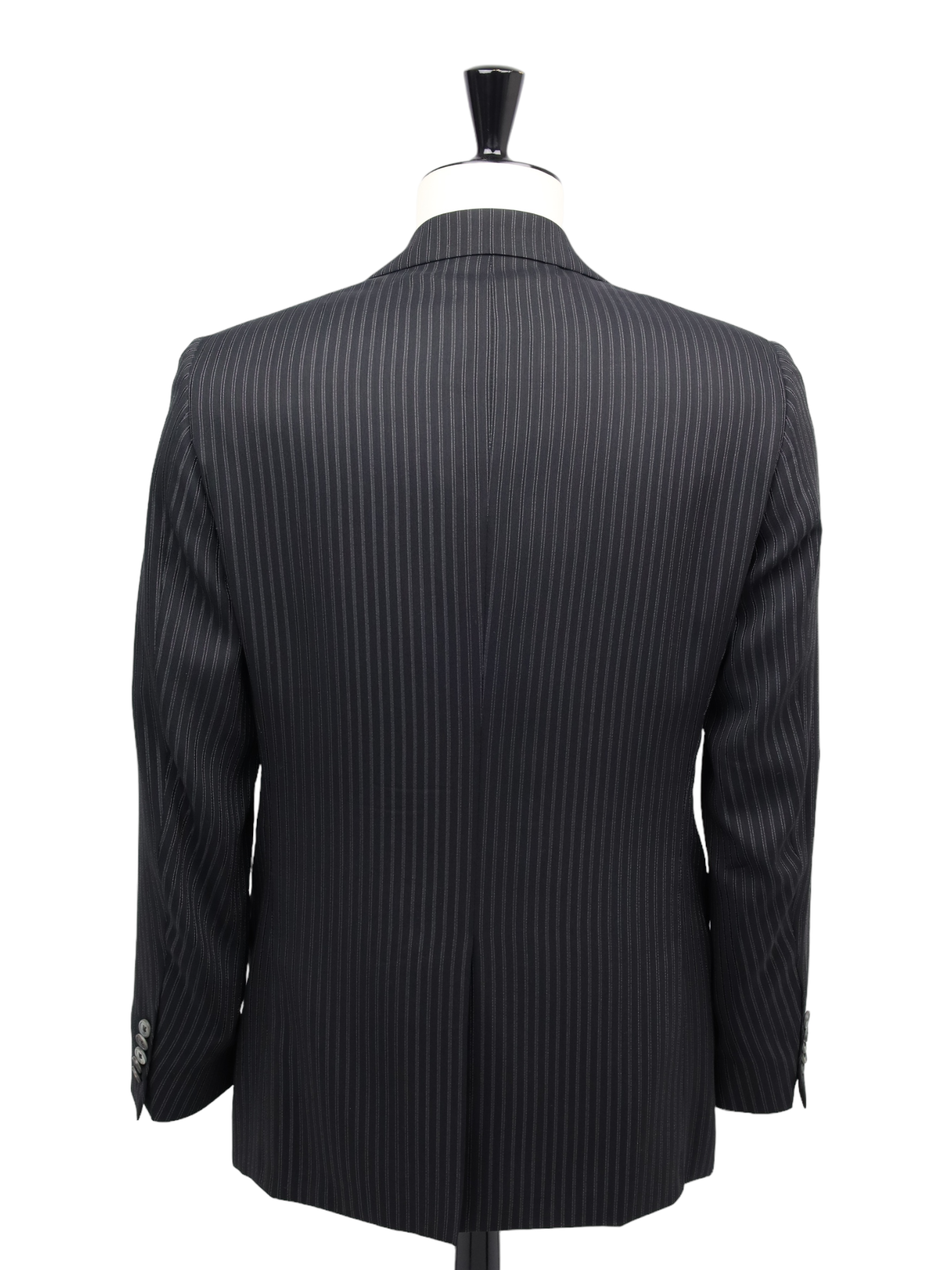 Corneliani Black Wool & Silk Striped Tuxedo