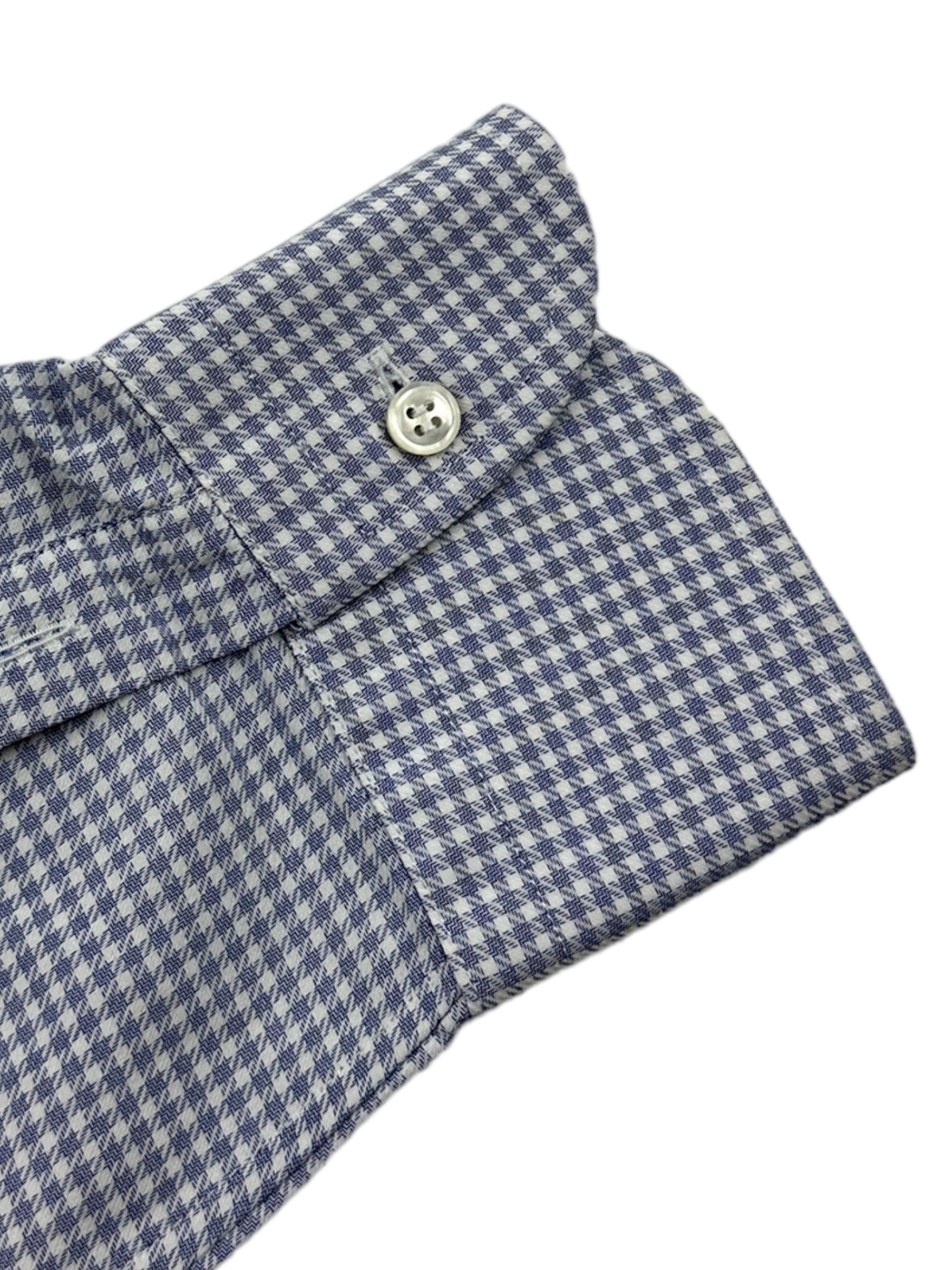 Brioni Light Blue Puppytooth Shirt