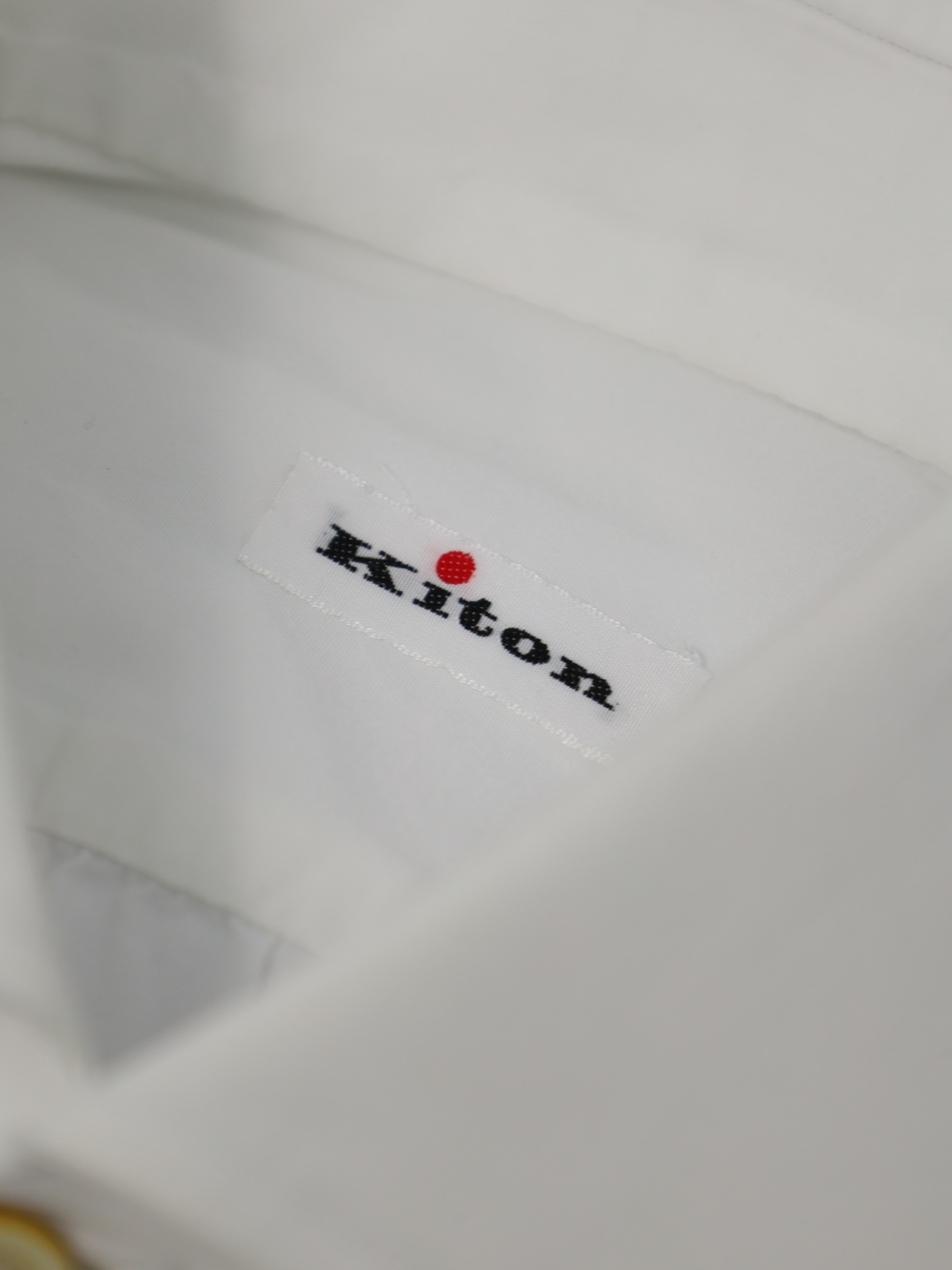 Kiton White Poplin Cotton Shirt