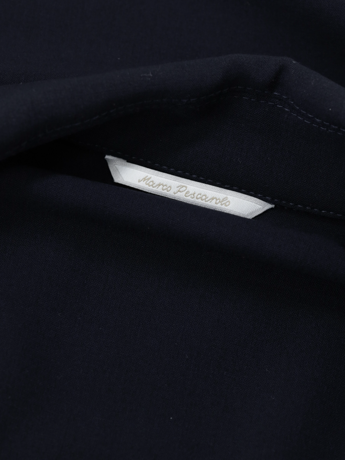 Marco Pescarolo Navy Wool & Stretch Zip-Up Luxury Tracksuit