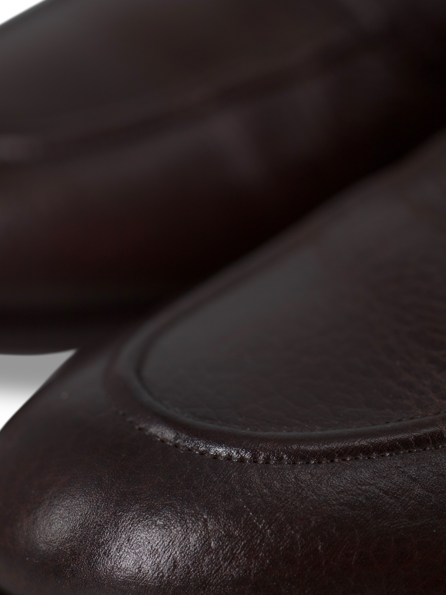Edward Green Dark Brown London Grain Leather Piccadilly Penny Loafer