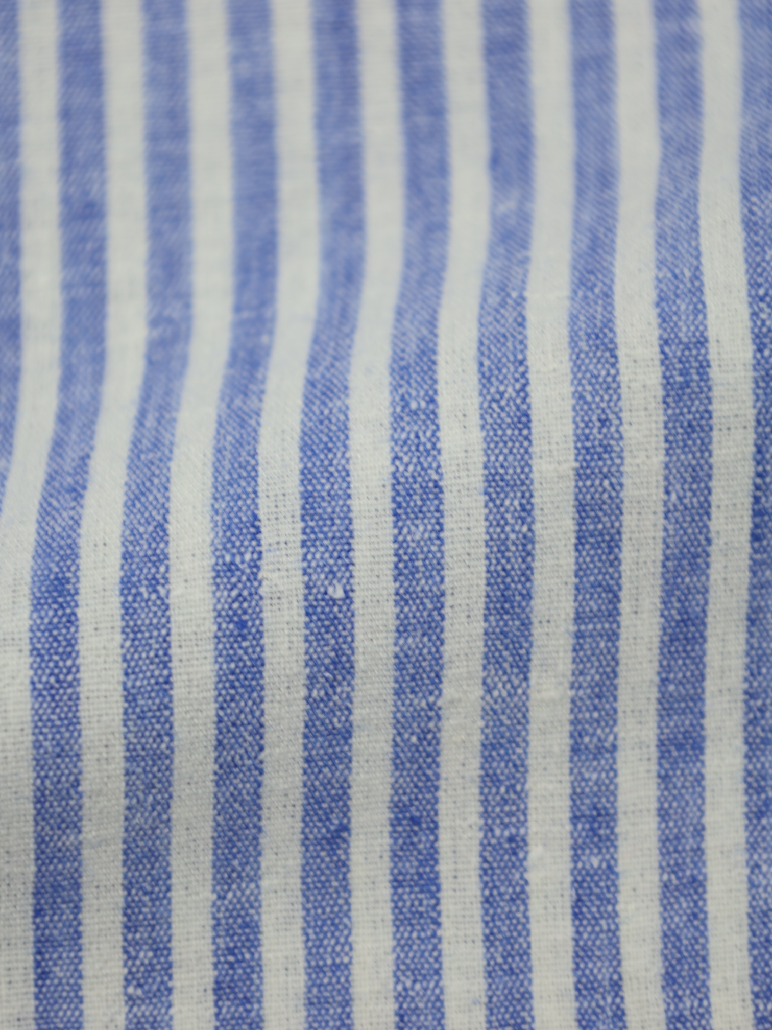 Kiton Light Blue Bengal Stripe Linen Shirt