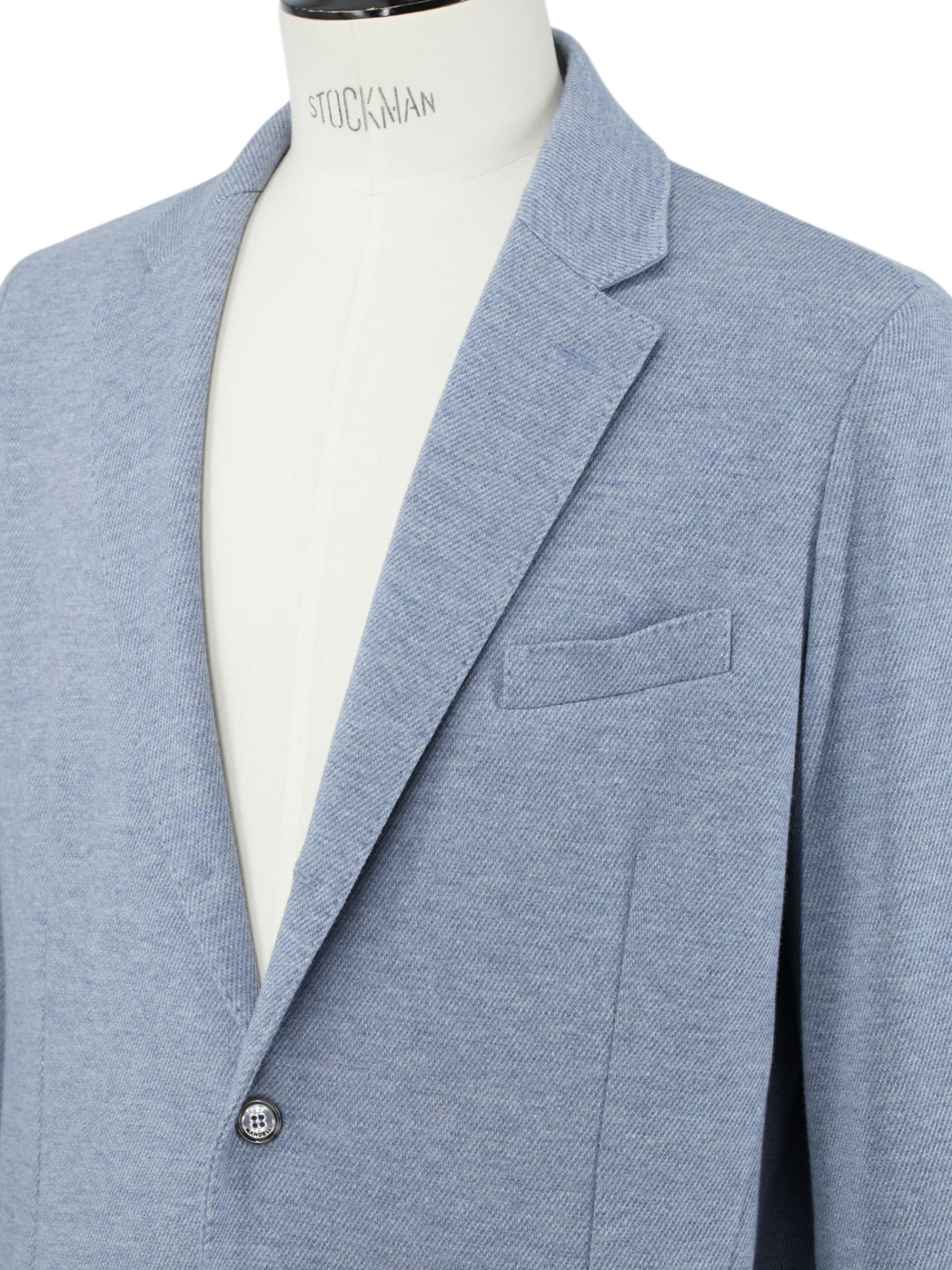 Mandelli Steel Grey Wool & Cotton Knitted Jacket