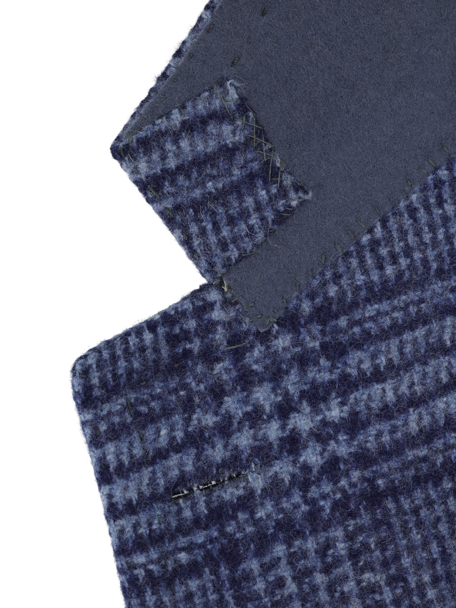 Kiton Bluette Pure Plushy-Cashmere Prince of Wales Winter Jacket