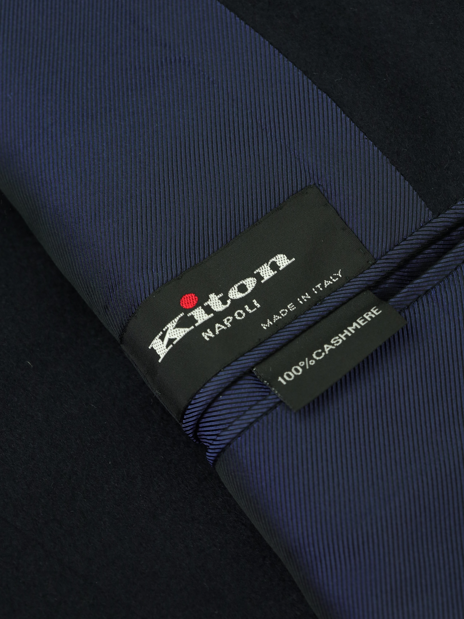 Kiton Navy Pure Plushy-Cashmere Timeless Overcoat