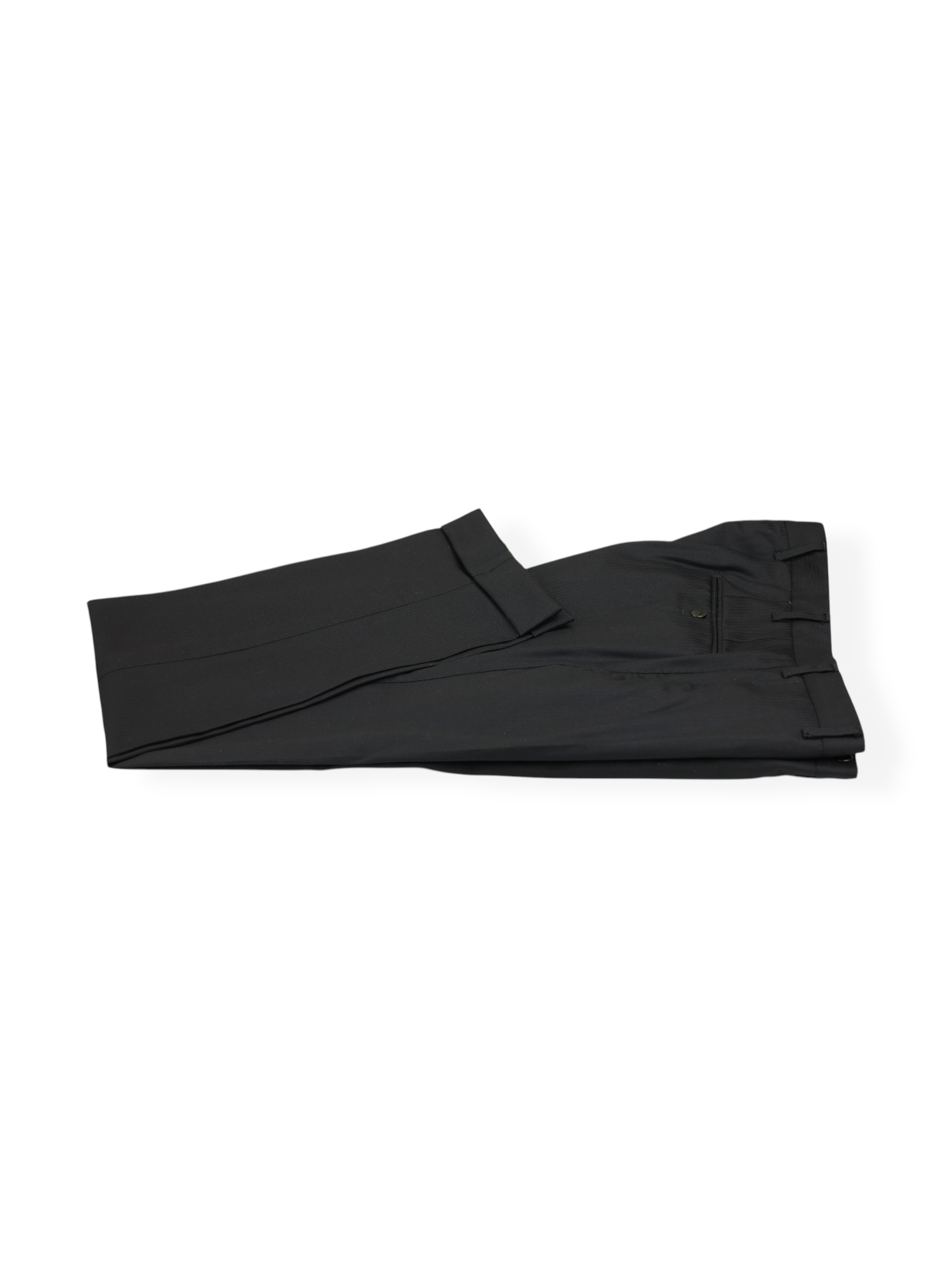 Luigi Borrelli Black Extrafine-Wool Micro-Herringbone Suit