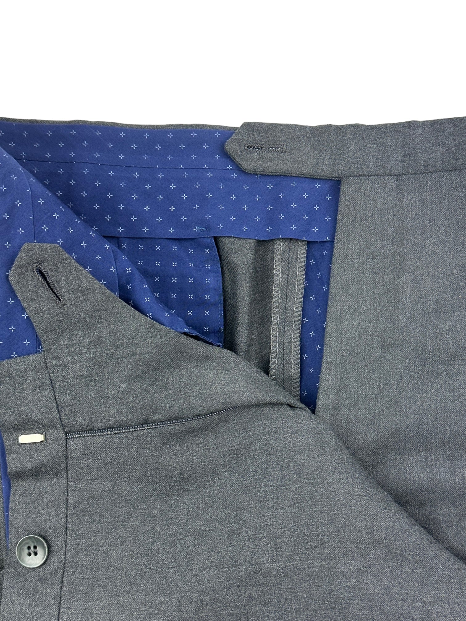Rota Dark Grey Flannel Trousers
