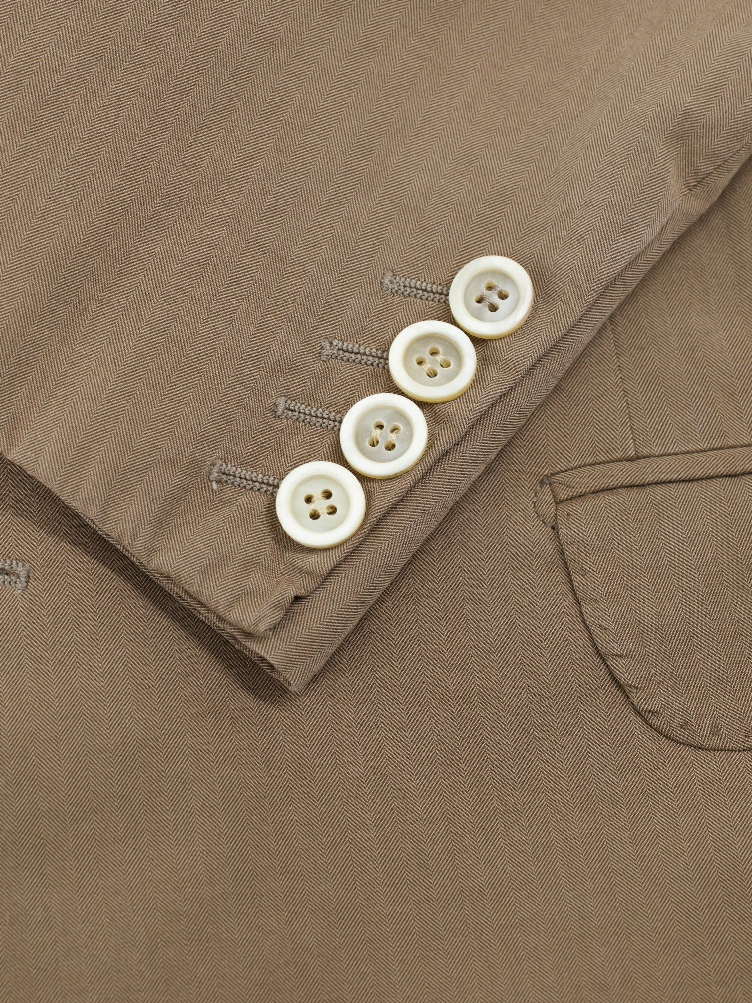 Brunello Cucinelli Brown Lightweight-Cotton Twill Summer Jacket