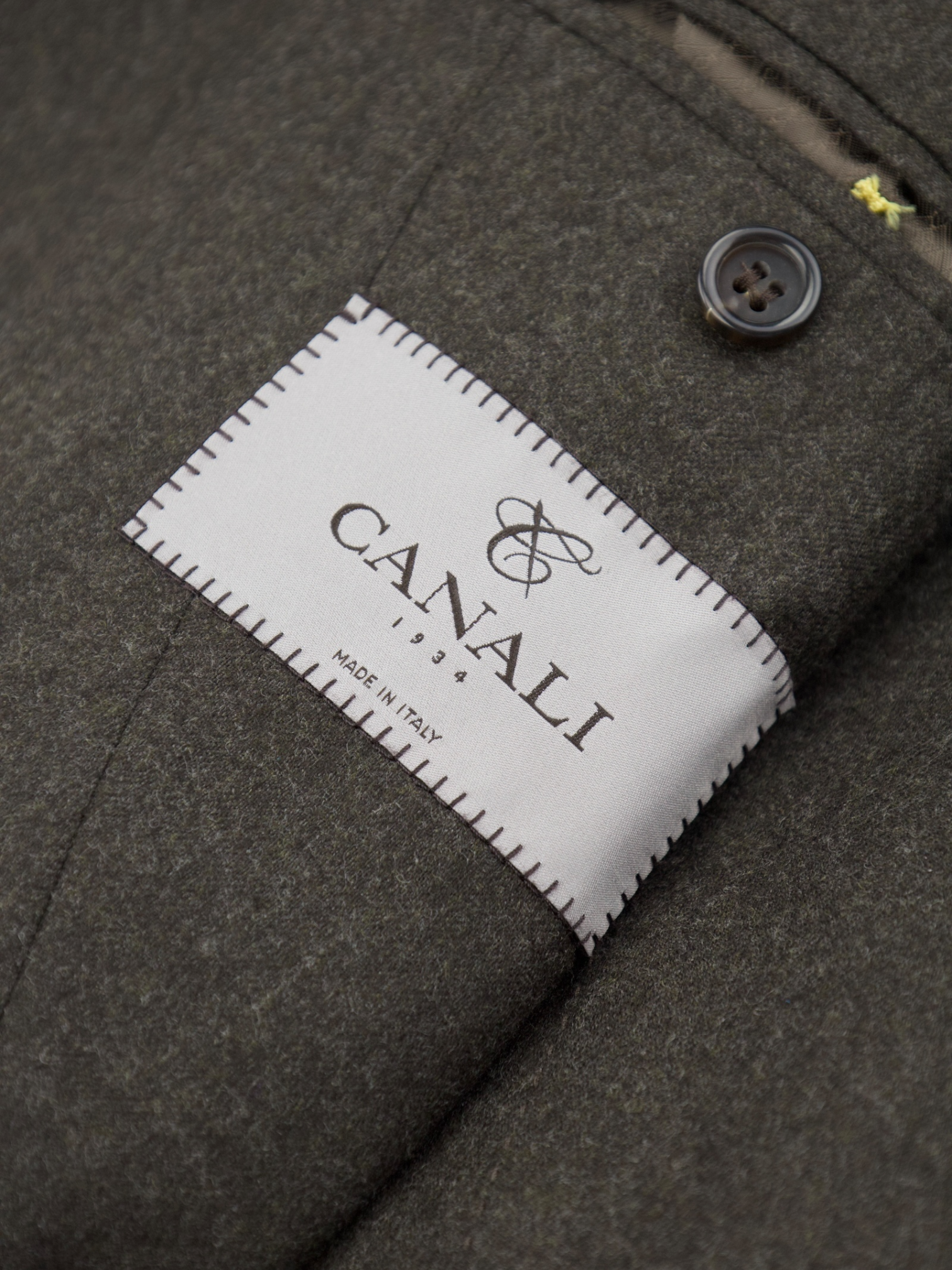 Canali Chocolate Brown Wool Flannel Winter Suit