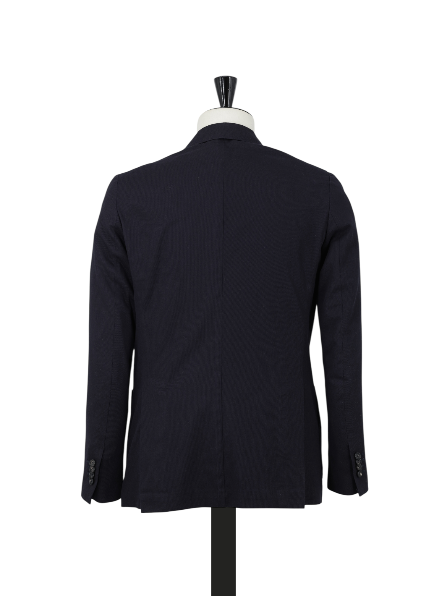 De Petrillo Deep Navy Pure-Cotton Twill Gabardine Suit