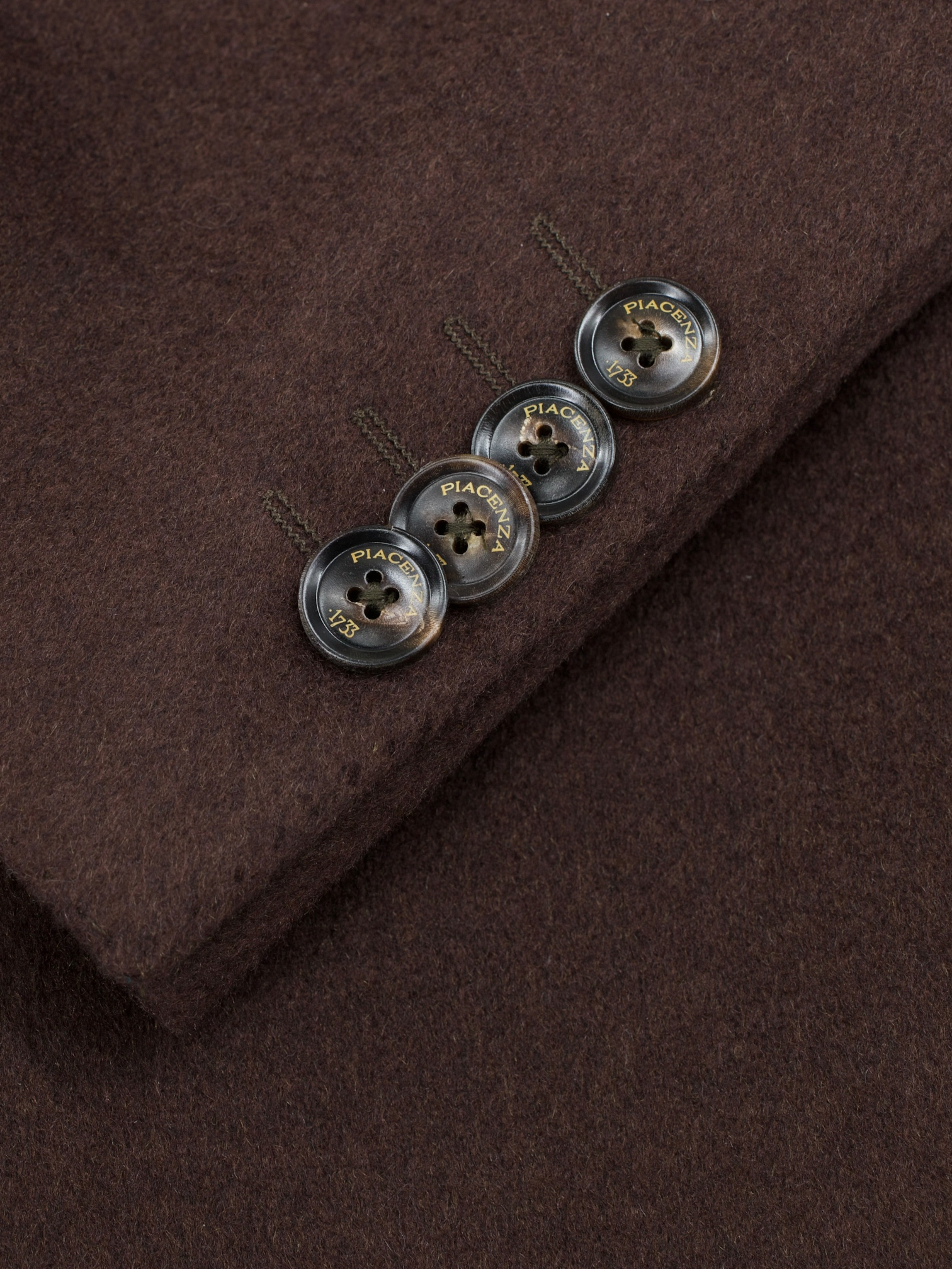 Piacenza Chocolate Brown Pure Plushy-Cashmere Overcoat