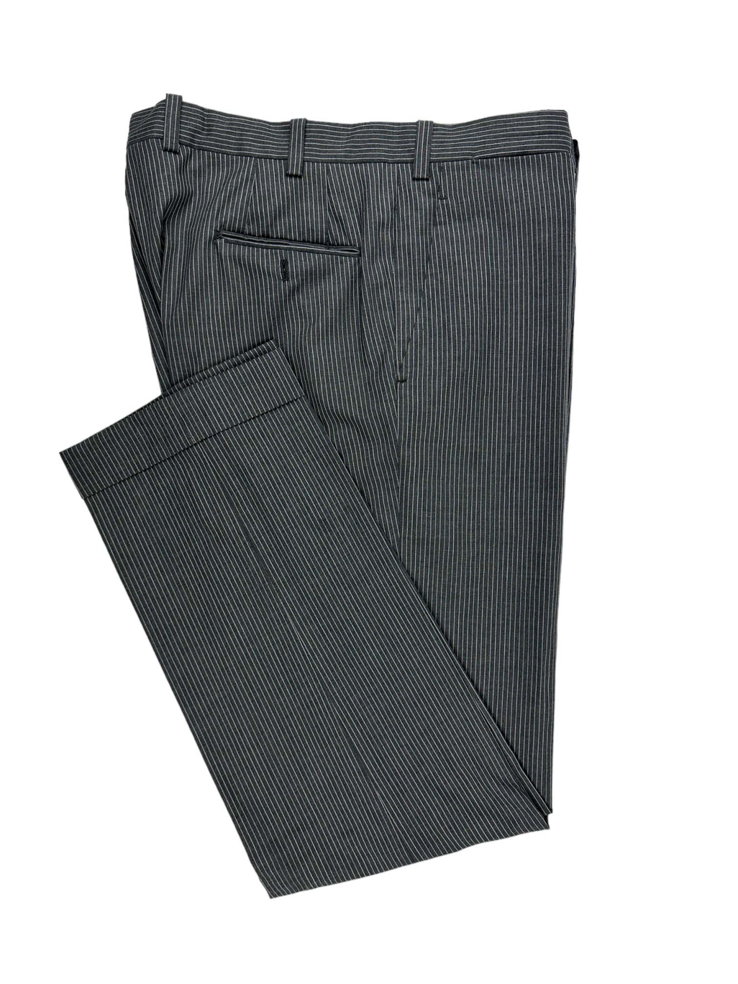 Orazio Luciano Grey Pinstripe Suit
