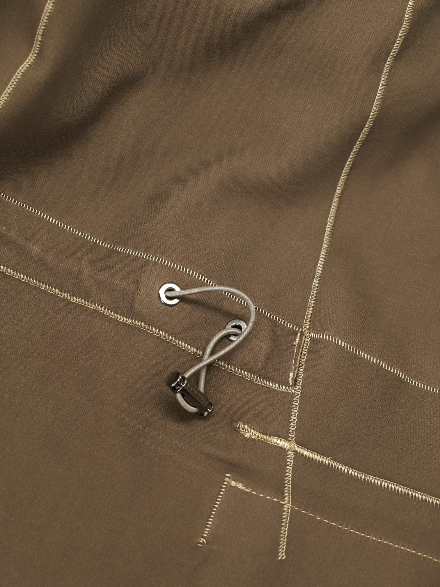 Canali Beige Lambskin-Suède Cuban-Collar Coat