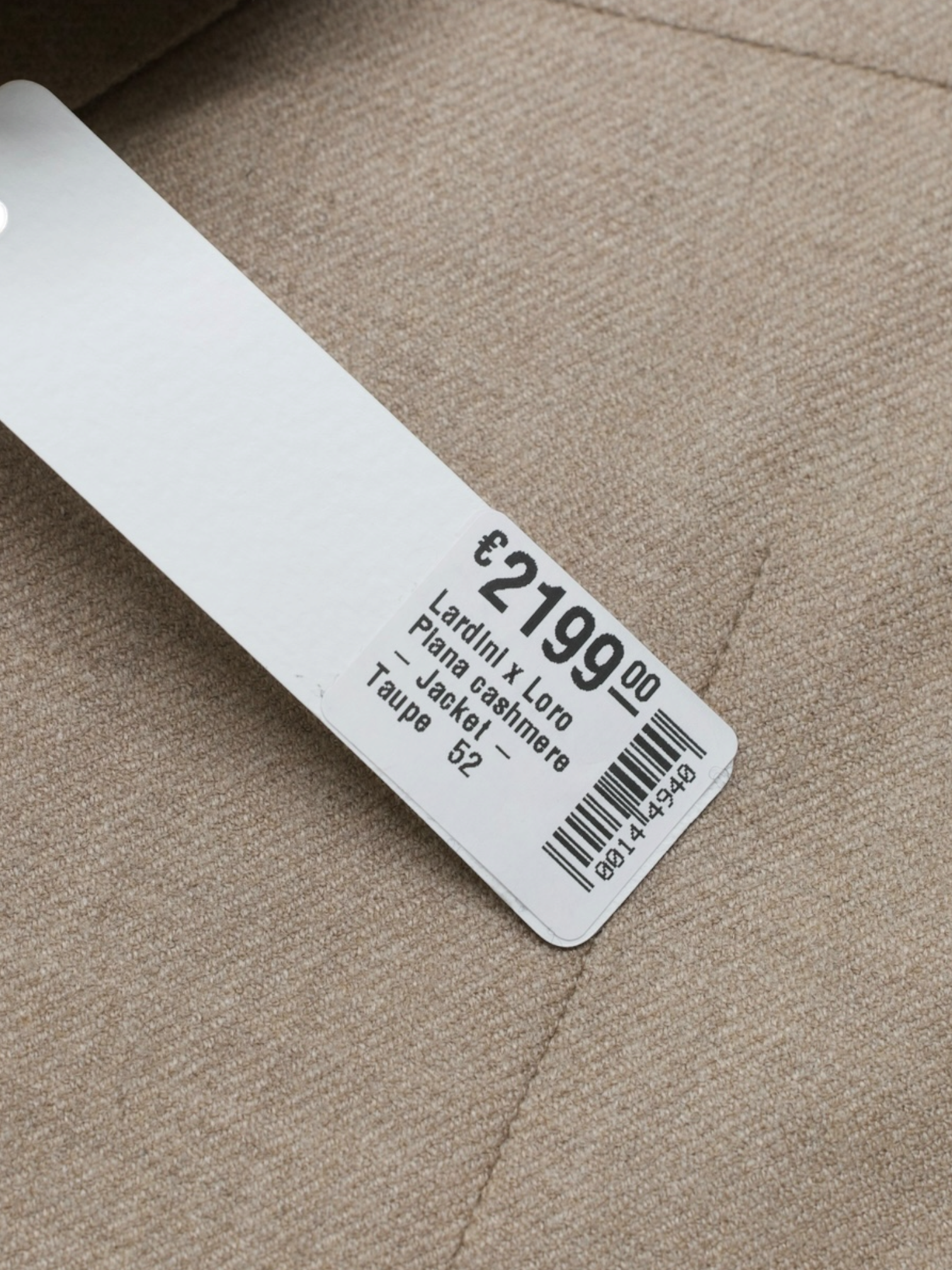 Lardini Light Brown Pure Cashmere-Award Twill Jacket