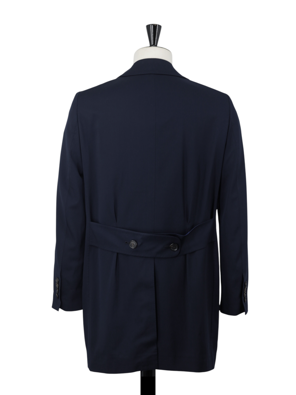 Cesare Attolini Navy Wool-Stretch Twill Sartorial Peacoat
