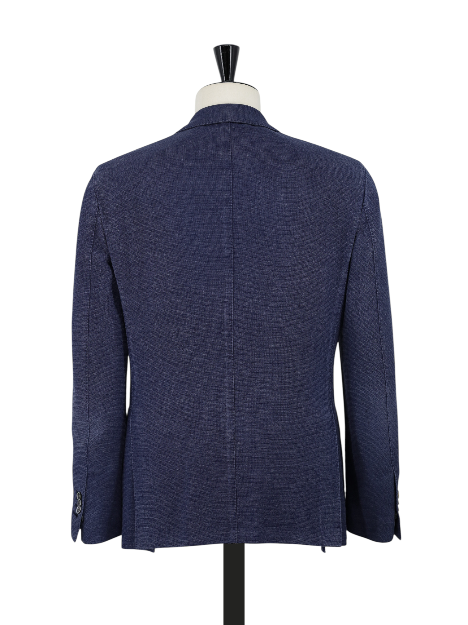 Lardini Blue Pure Raw-Silk Micro-Structure Summer Jacket