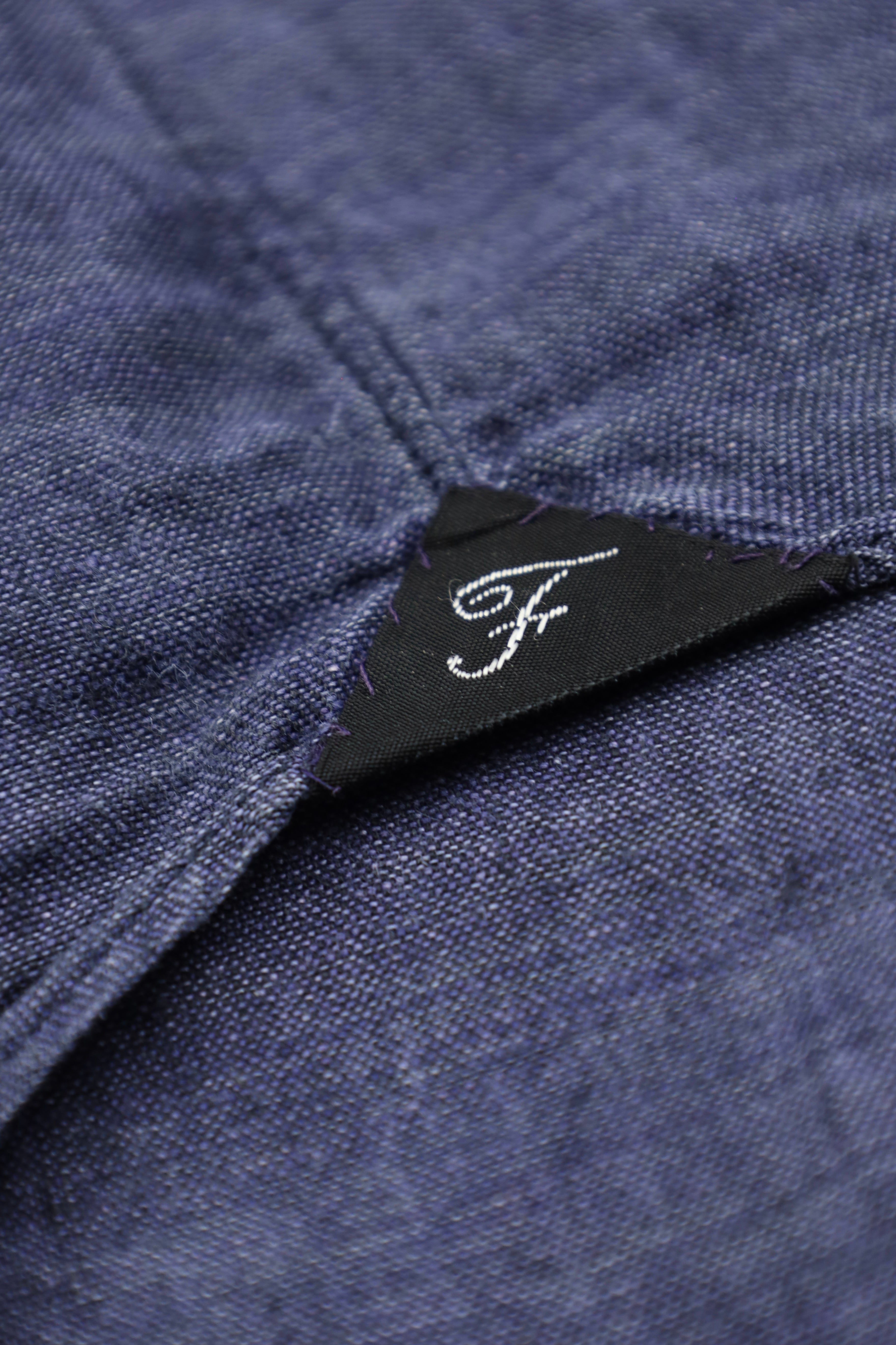 Finamore Stone Grey Linen Shirt