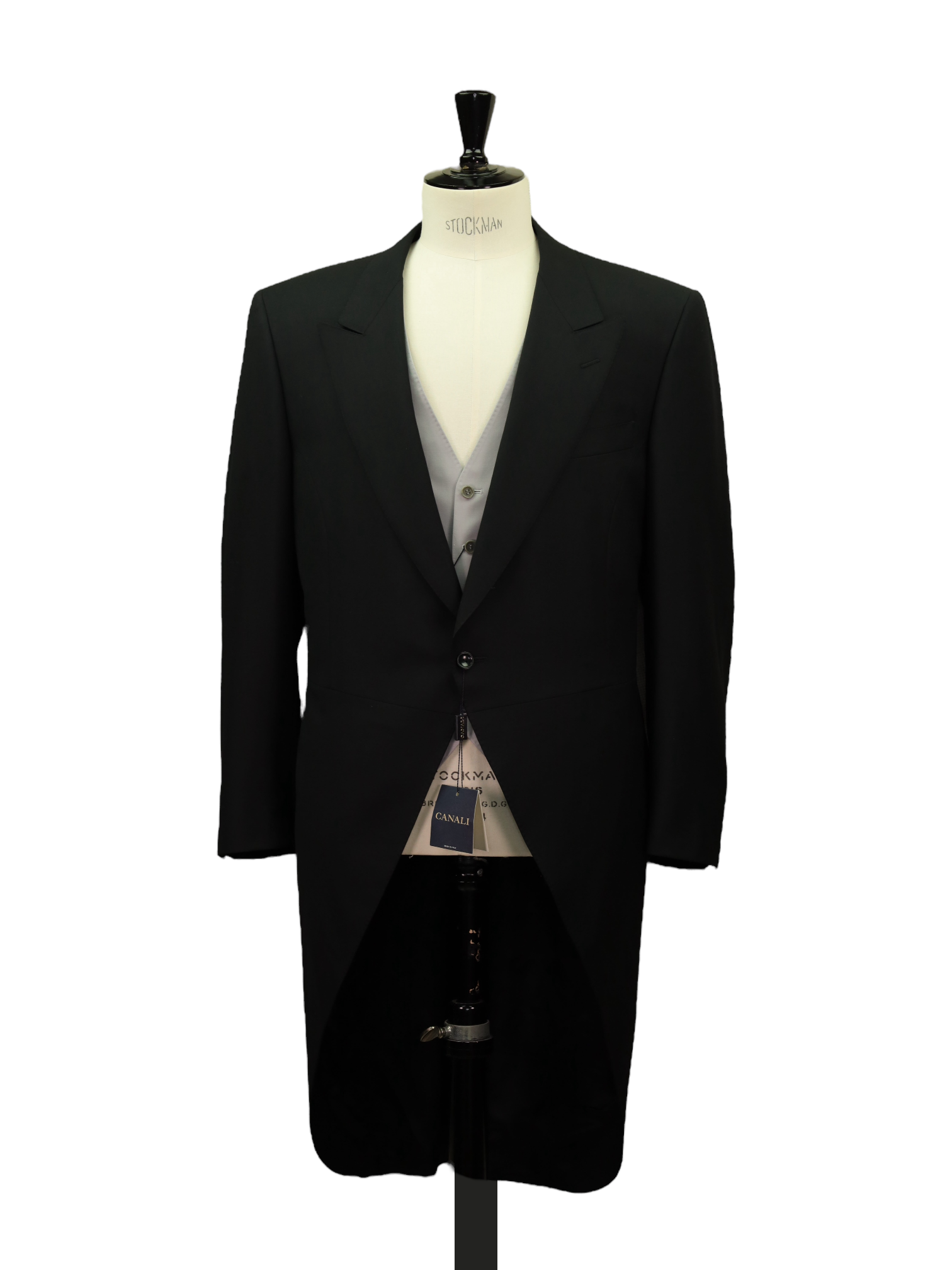 Canali Black & Grey 3-Piece Fine-Wool Ceremonial Morning Suit